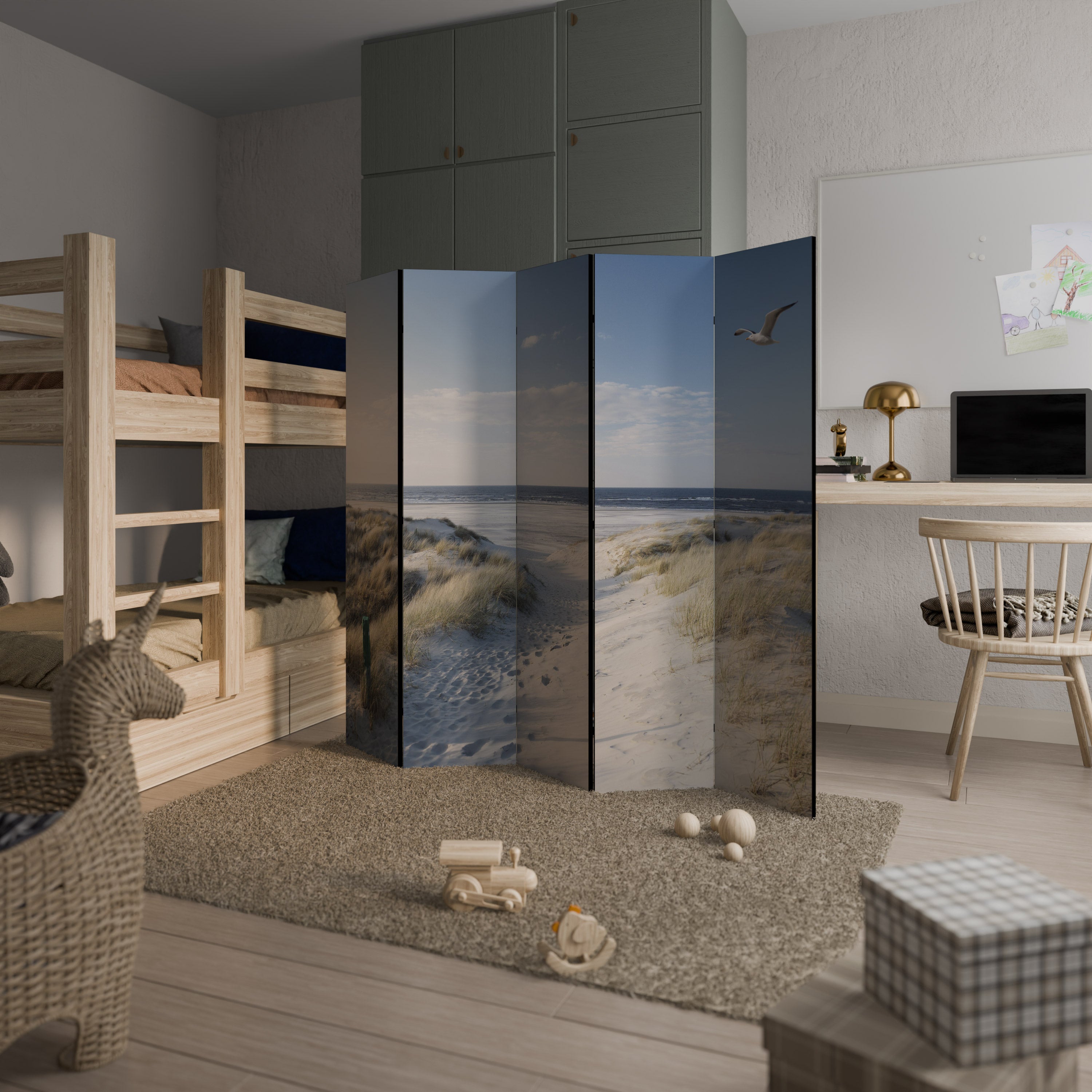 SEASIDE DREAMING Dekoracyjny parawan 5-skrzydłowy
