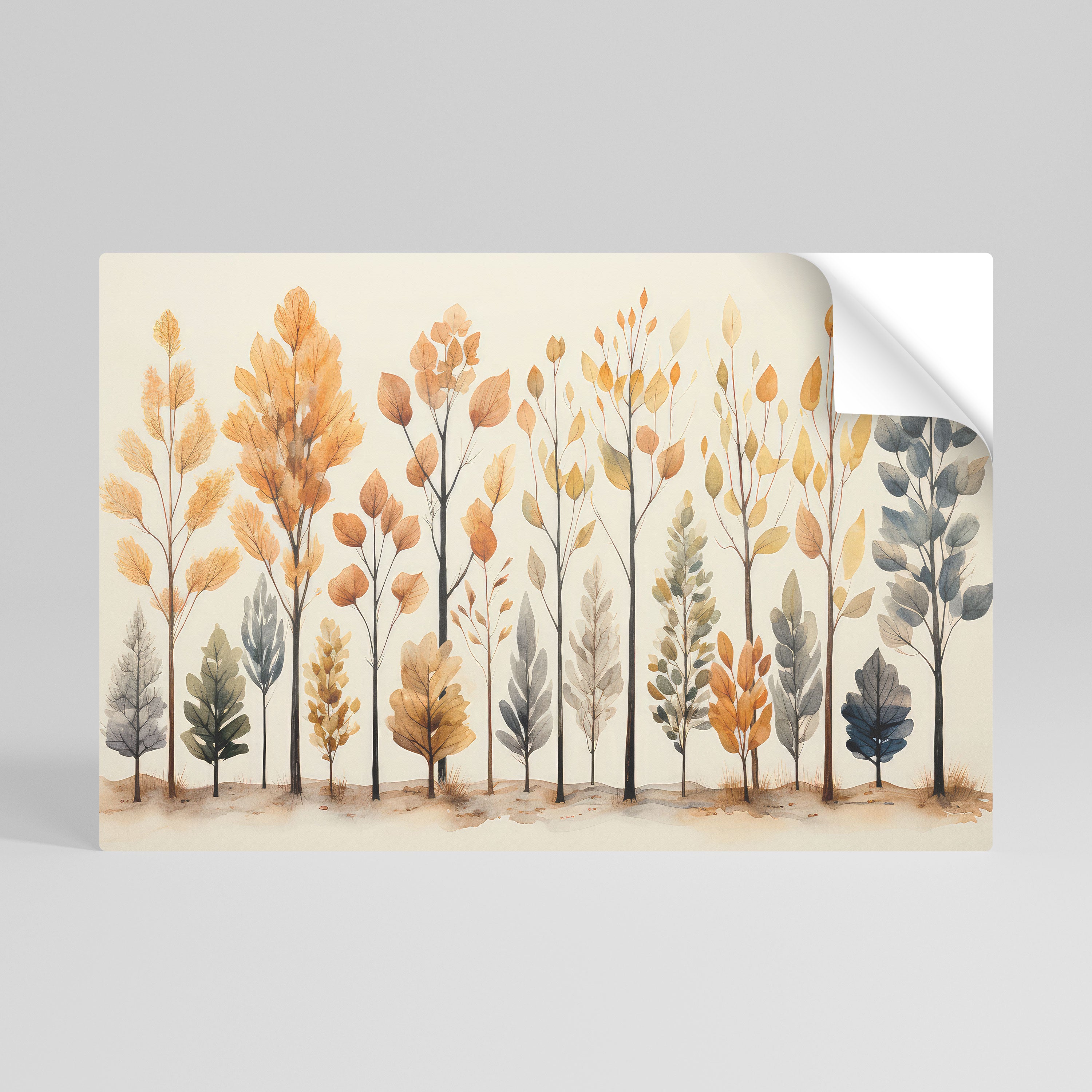 AUTUMN FOREST Naklejka/Plakat poziomy