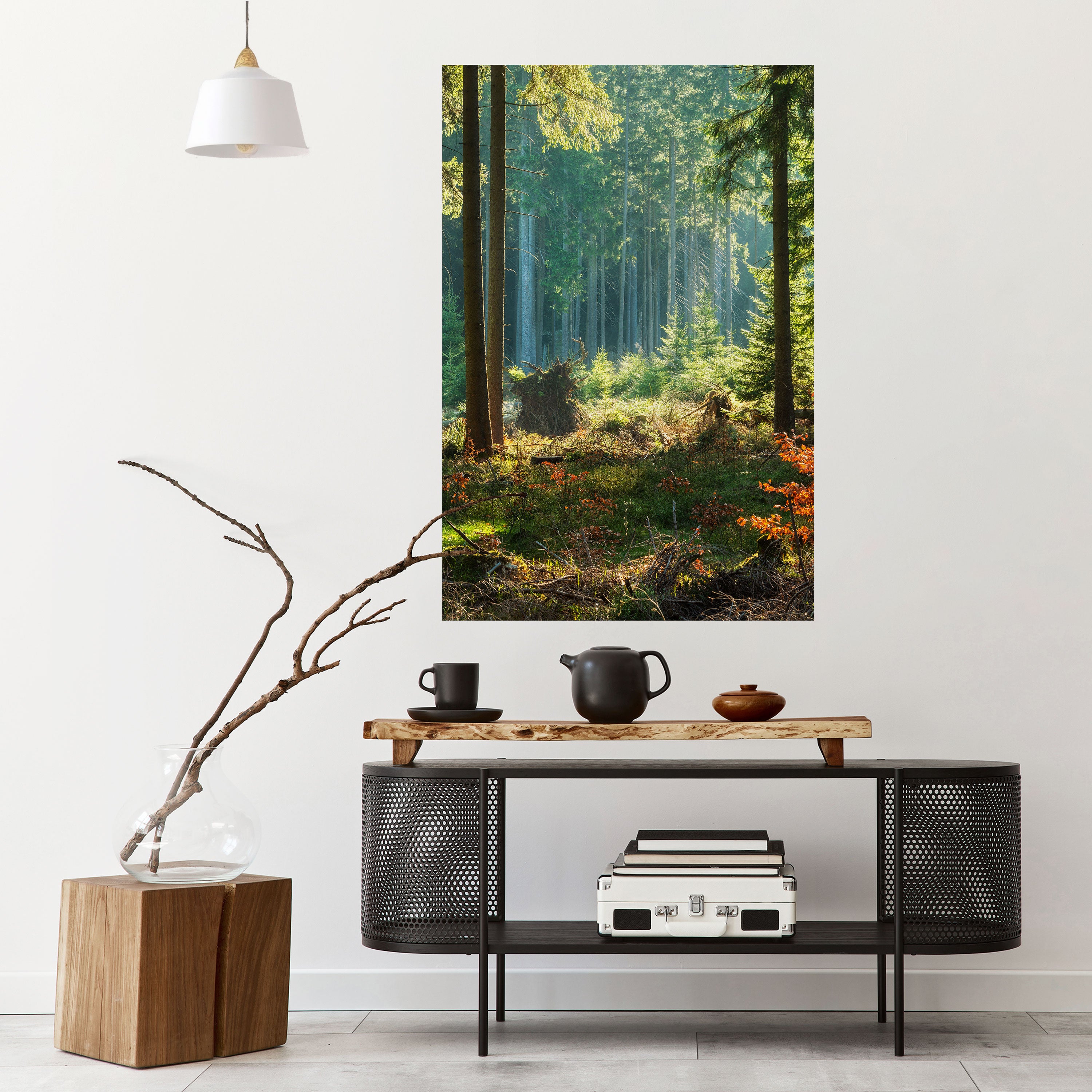 SUNLIT FOREST SERENADE Naklejka/Plakat pionowy
