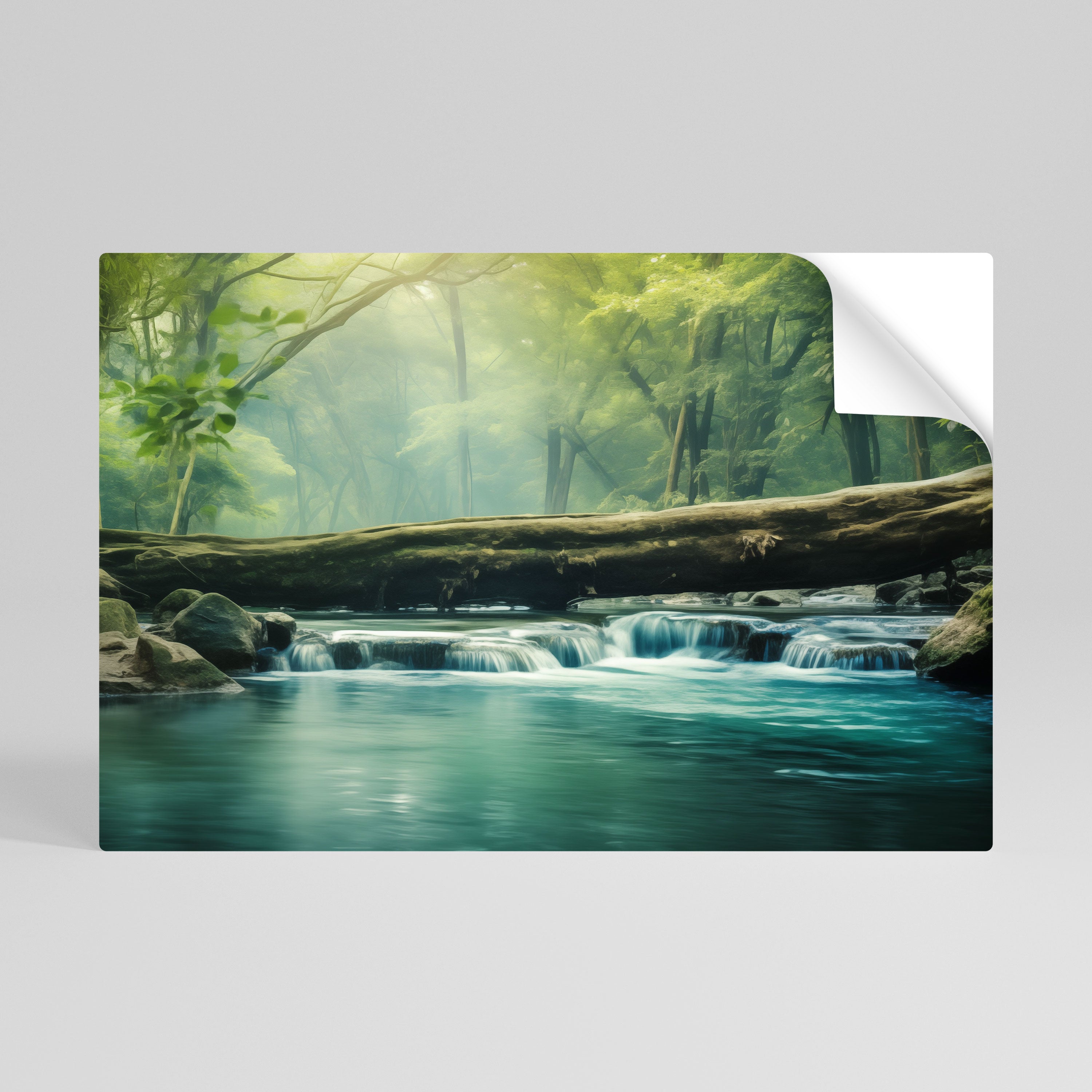 DREAMY WATERFALL GLIMMER Naklejka/Plakat poziomy