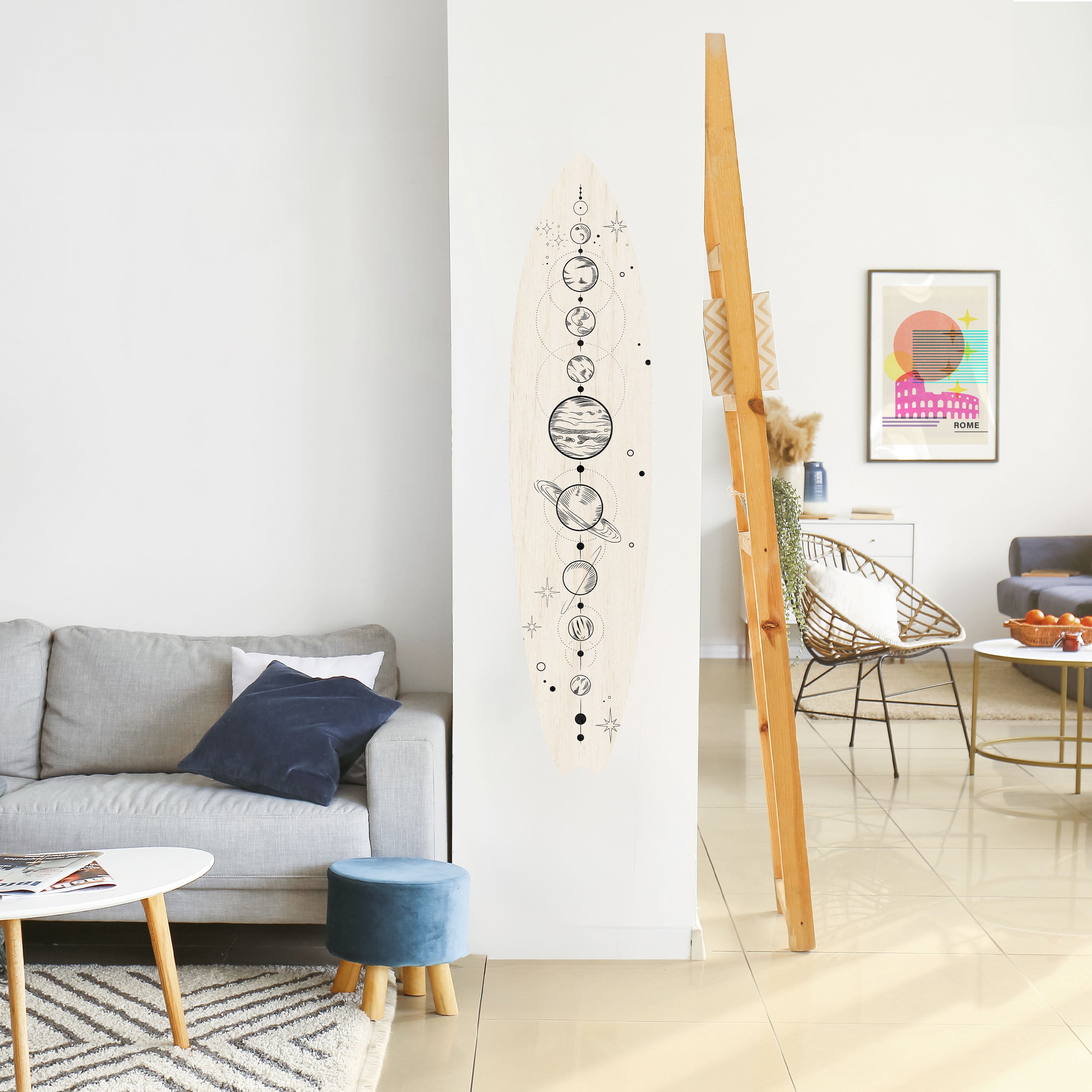 GALAXY OUTLINE Naklejka - deska surfingowa