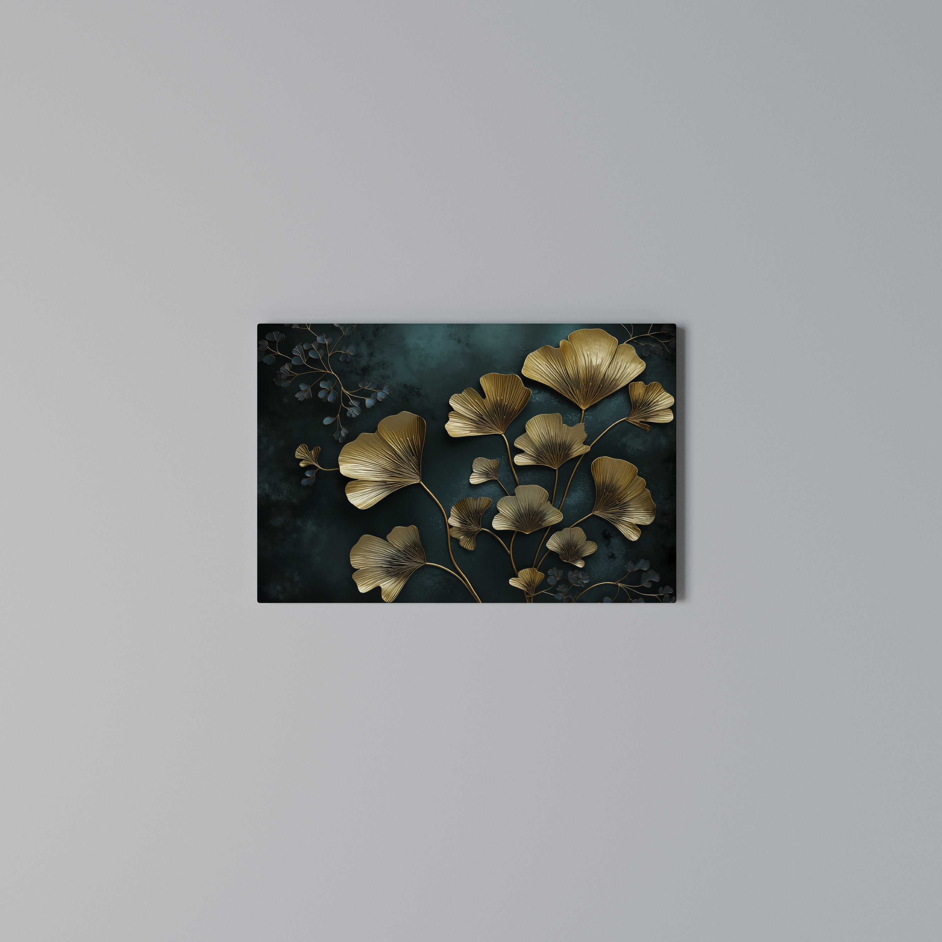 GOLDEN FLORA FANTASY Poziomy obraz na płótnie
