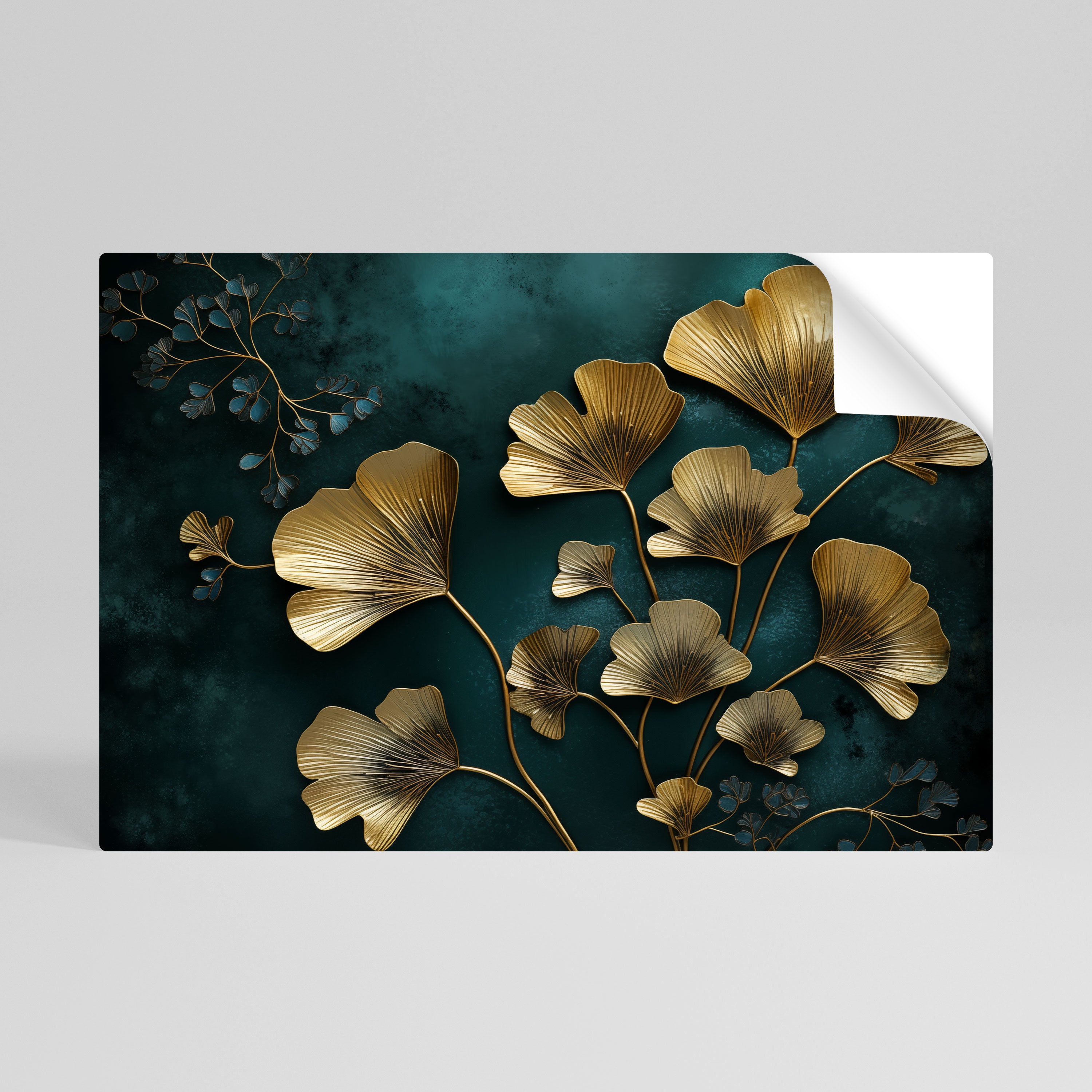 GOLDEN FLORA FANTASY Naklejka/Plakat poziomy