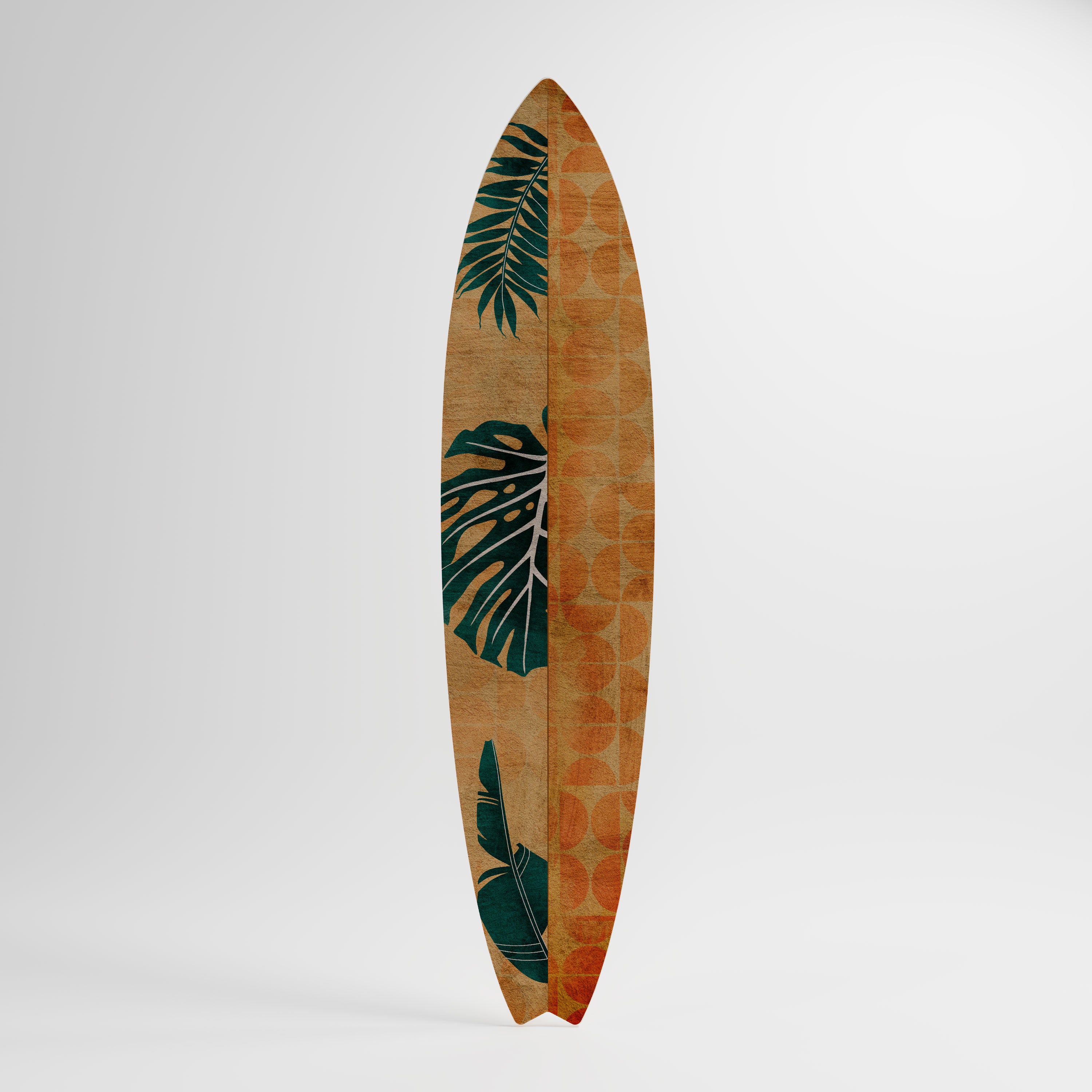 PALM LEAF SURFBOARD Dekoracyjna deska surfingowa