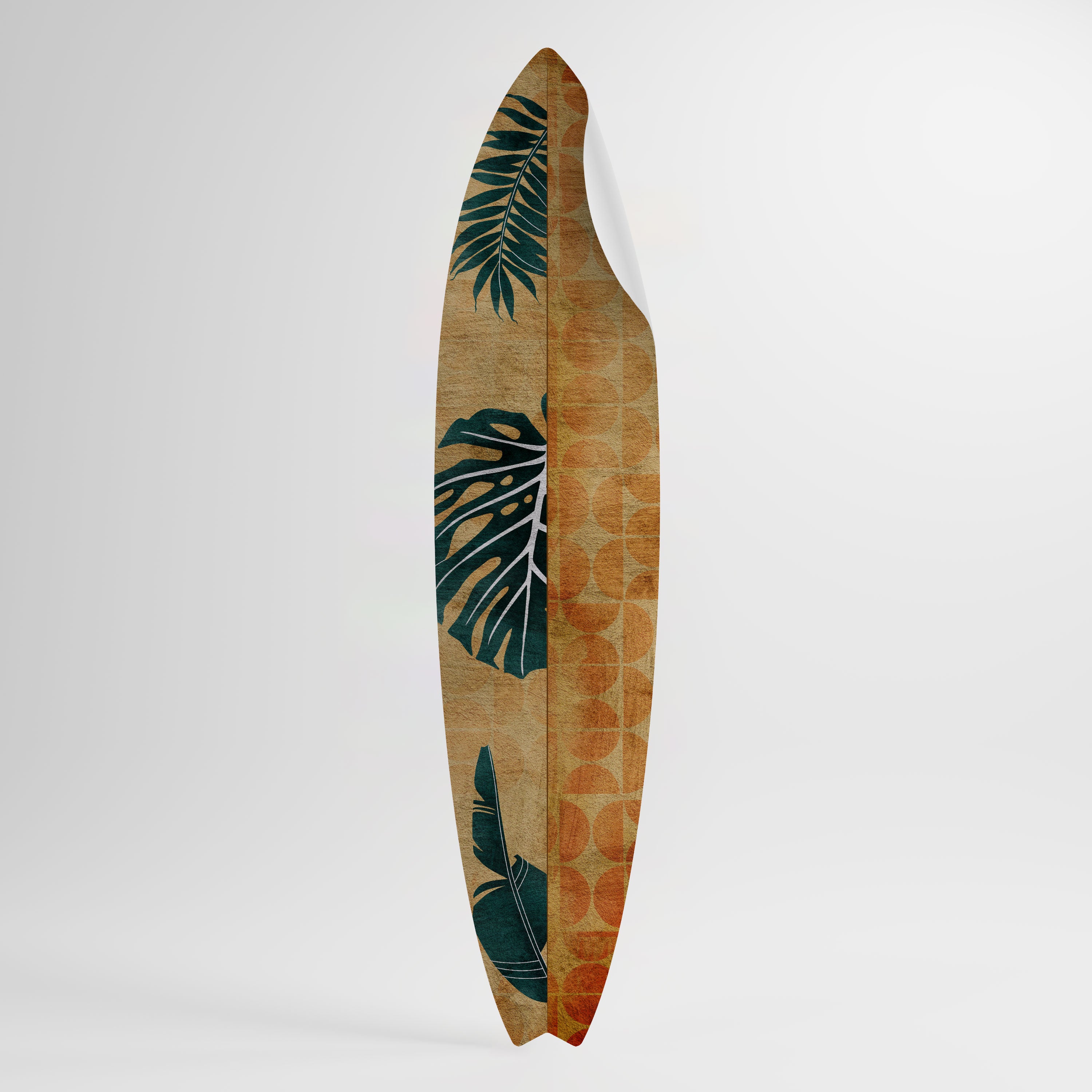 PALM LEAF SURFBOARD Naklejka - deska surfingowa