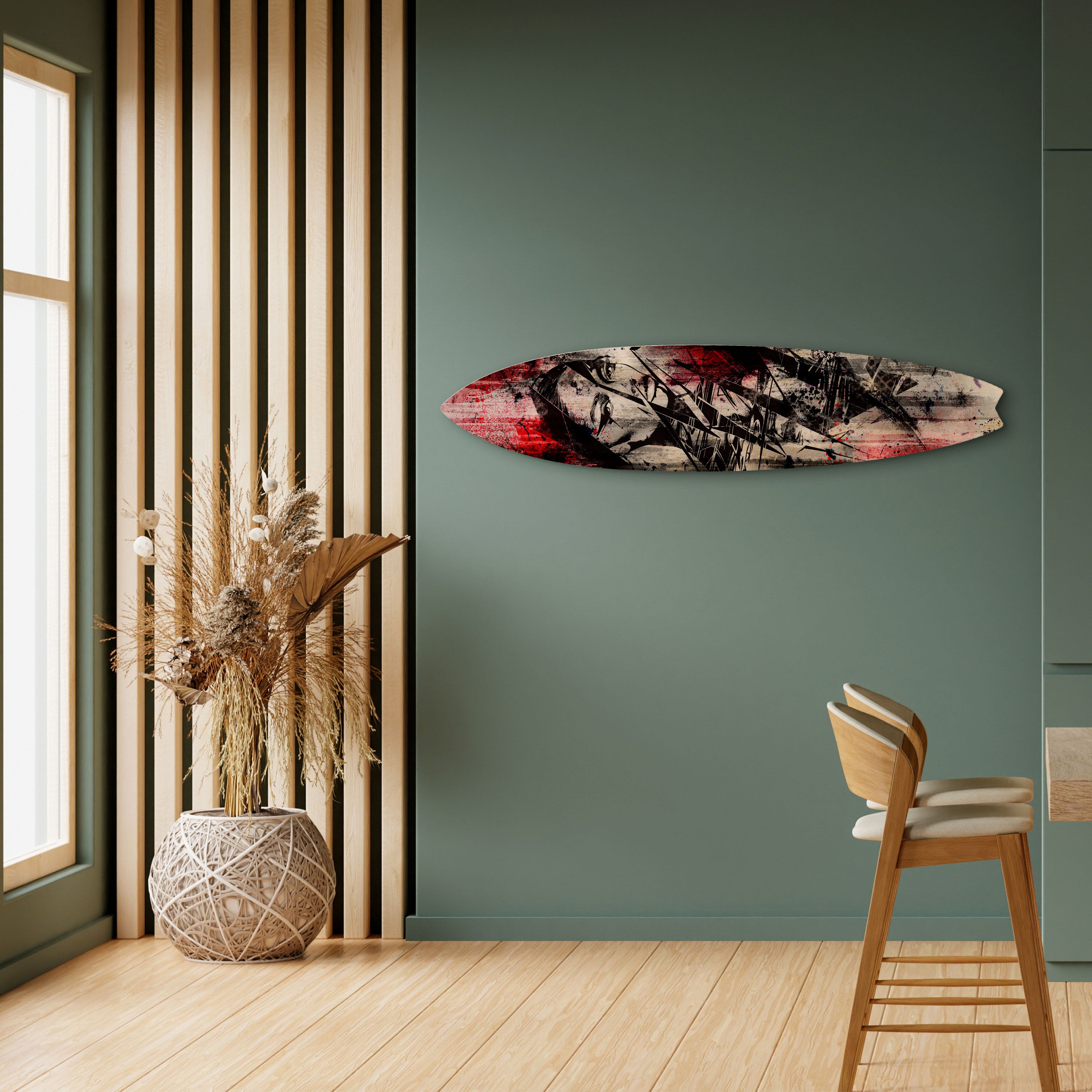 CRIMSON ECHO Dekoracyjna deska surfingowa