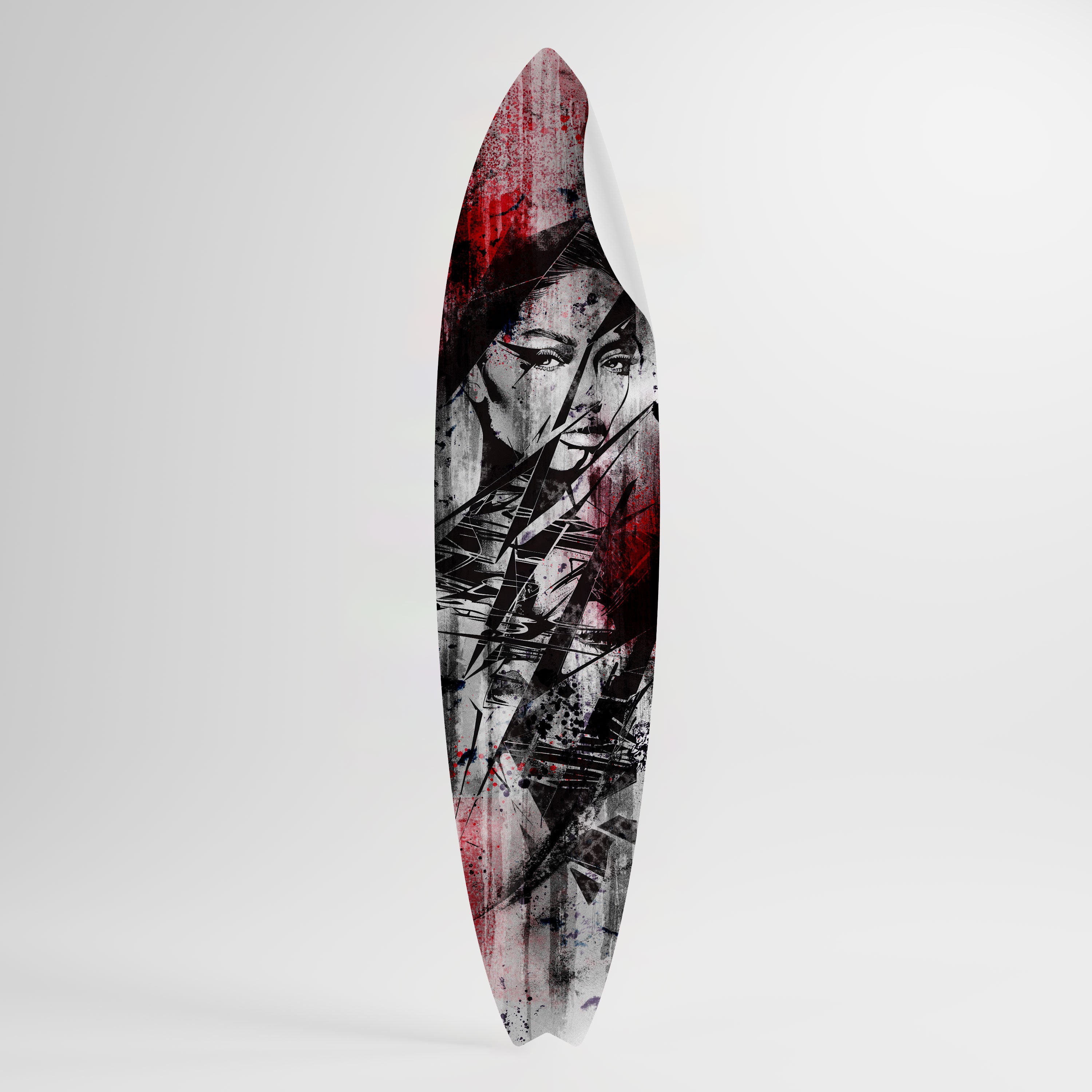 CRIMSON ECHO Naklejka - deska surfingowa