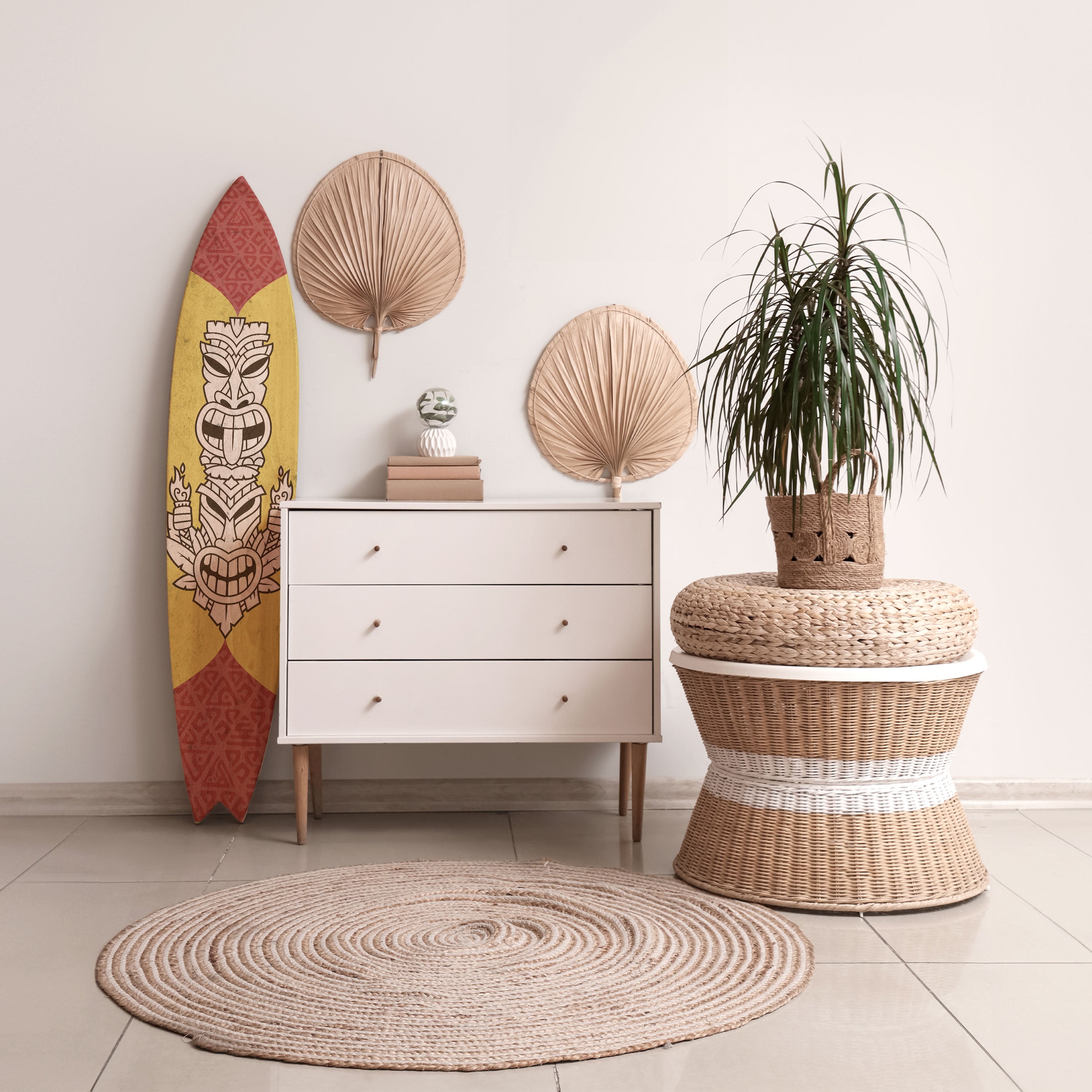 TIKI TOTEM Dekoracyjna deska surfingowa