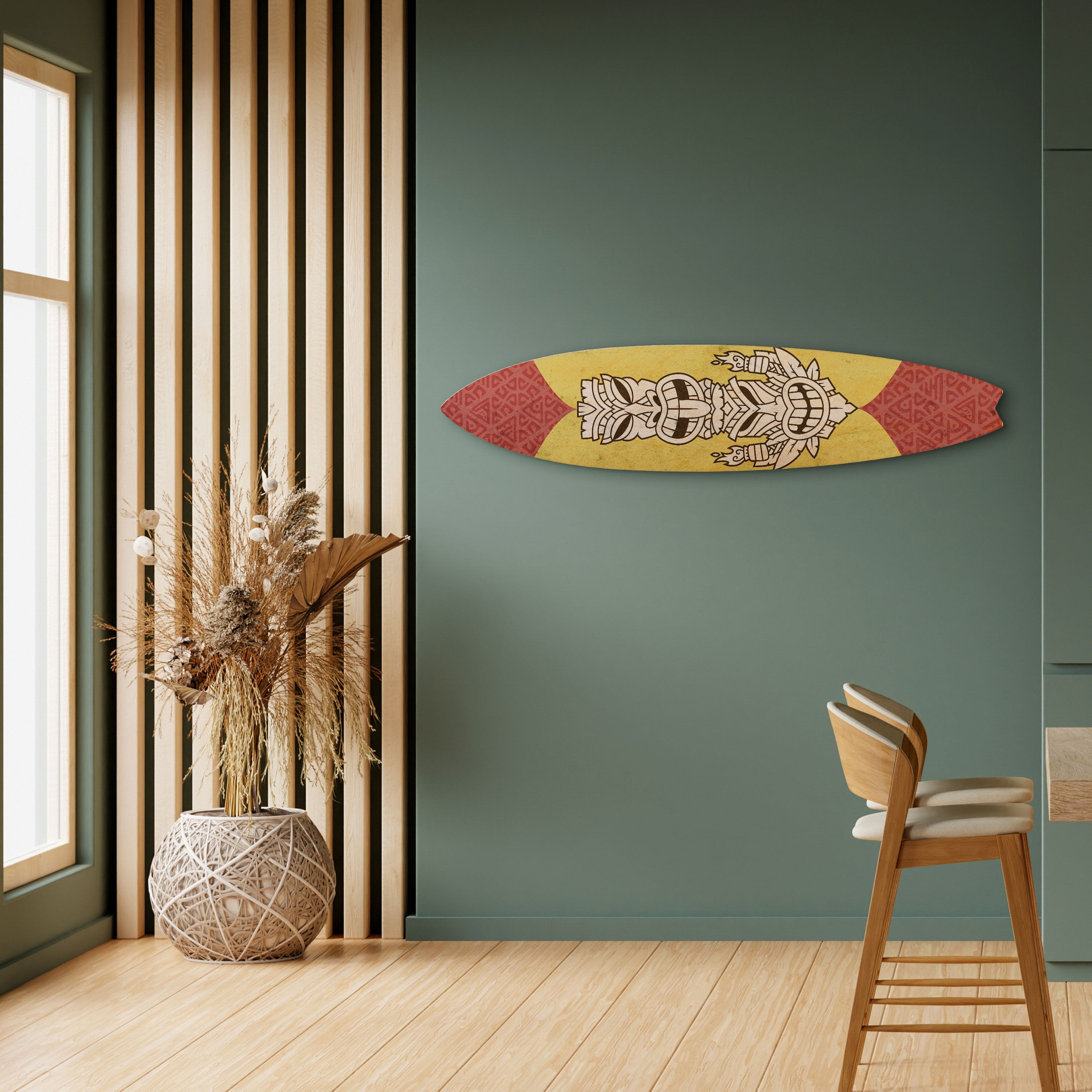 TIKI TOTEM Dekoracyjna deska surfingowa