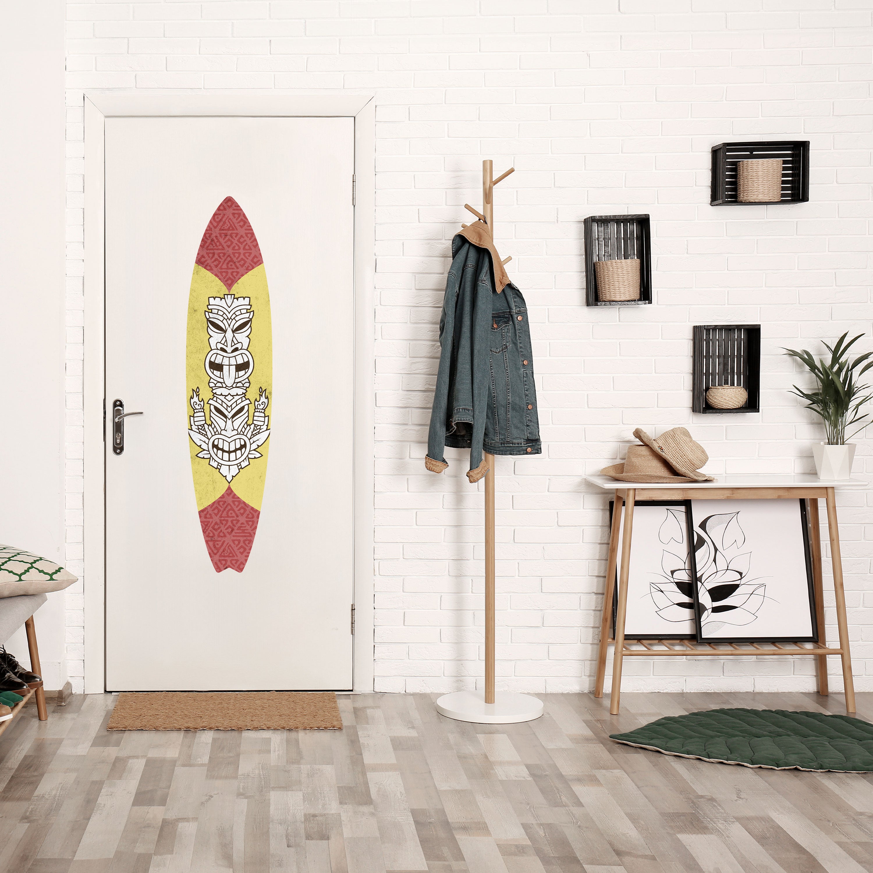 TIKI TOTEM Naklejka - deska surfingowa