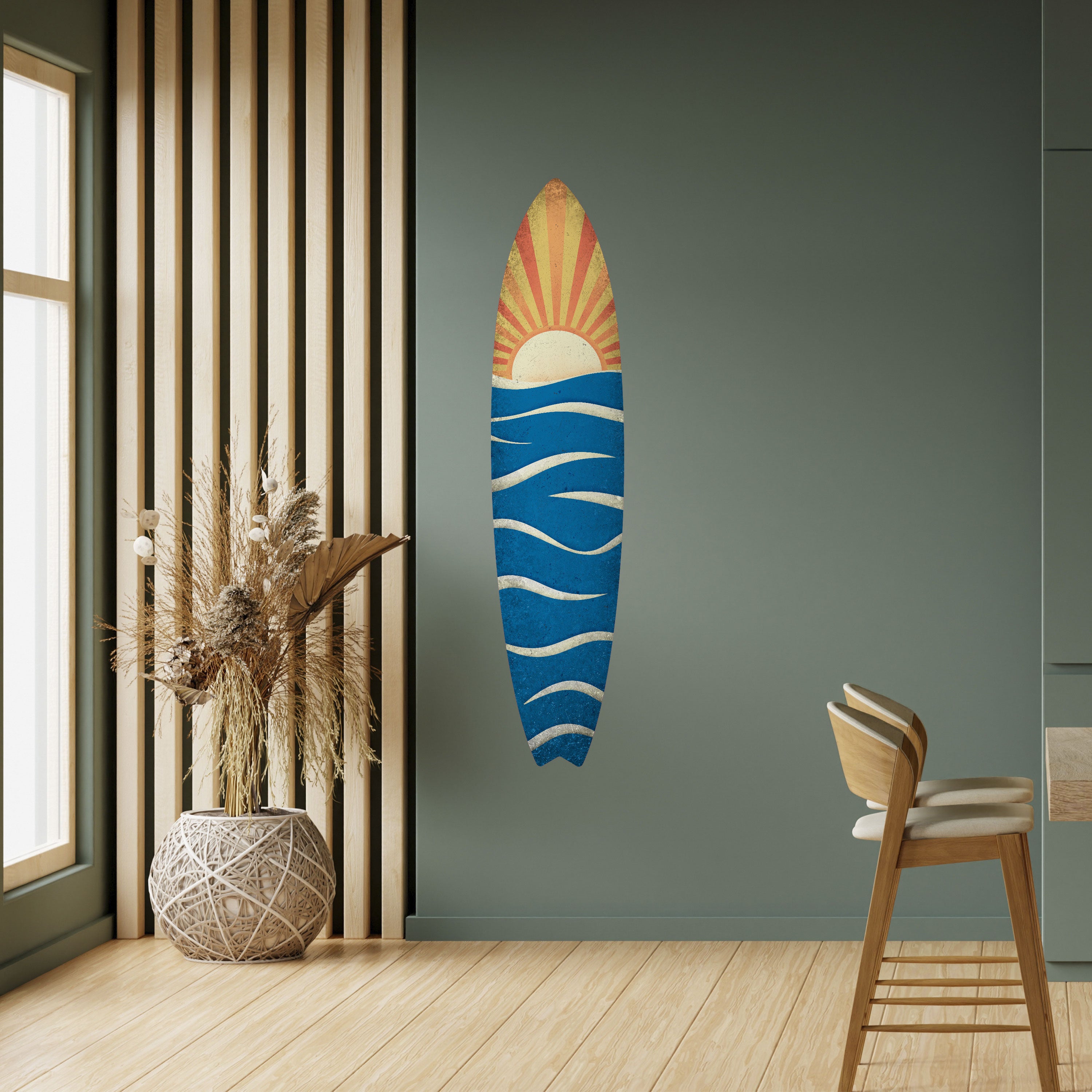 SUNNY SLIDE Naklejka - deska surfingowa