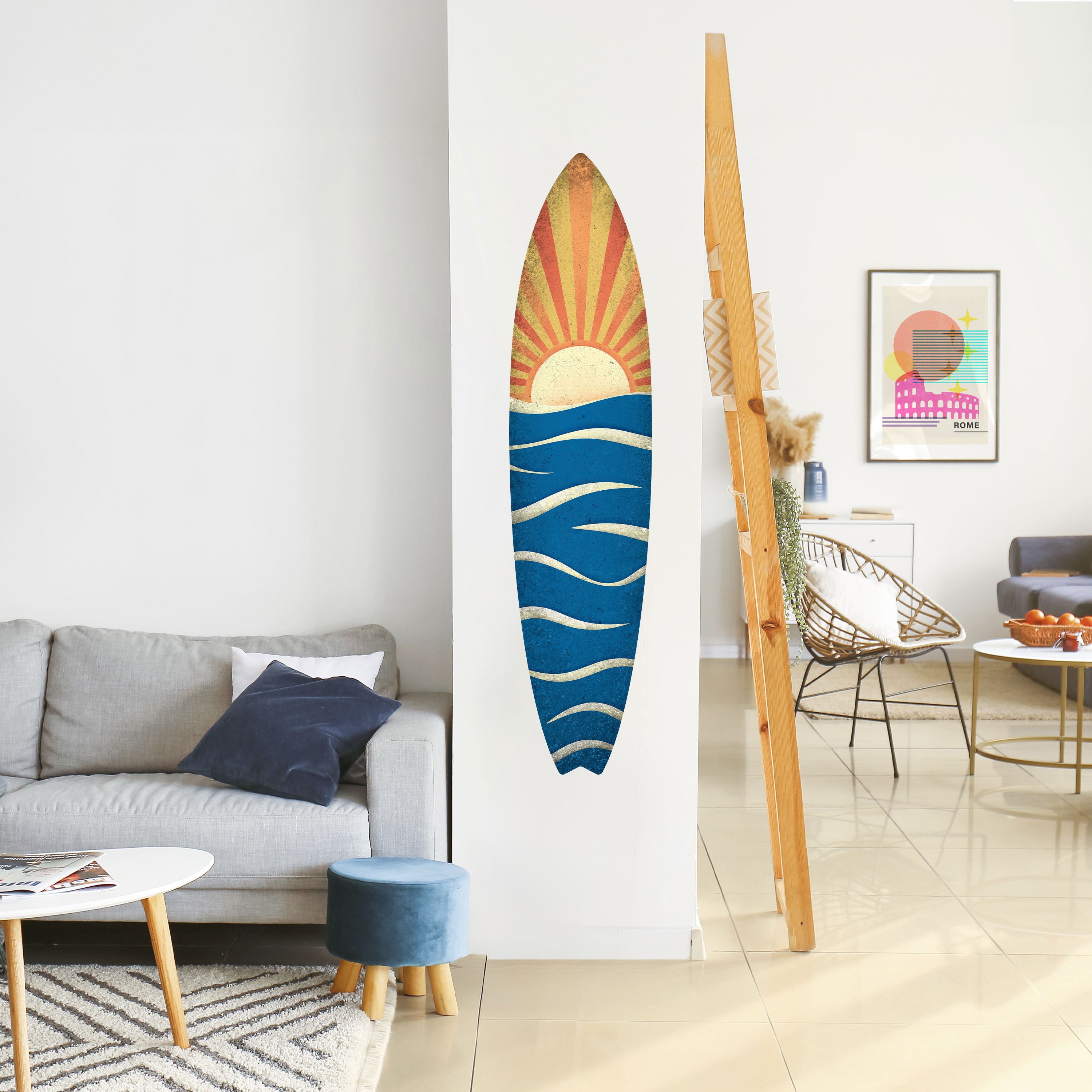 SUNNY SLIDE Naklejka - deska surfingowa