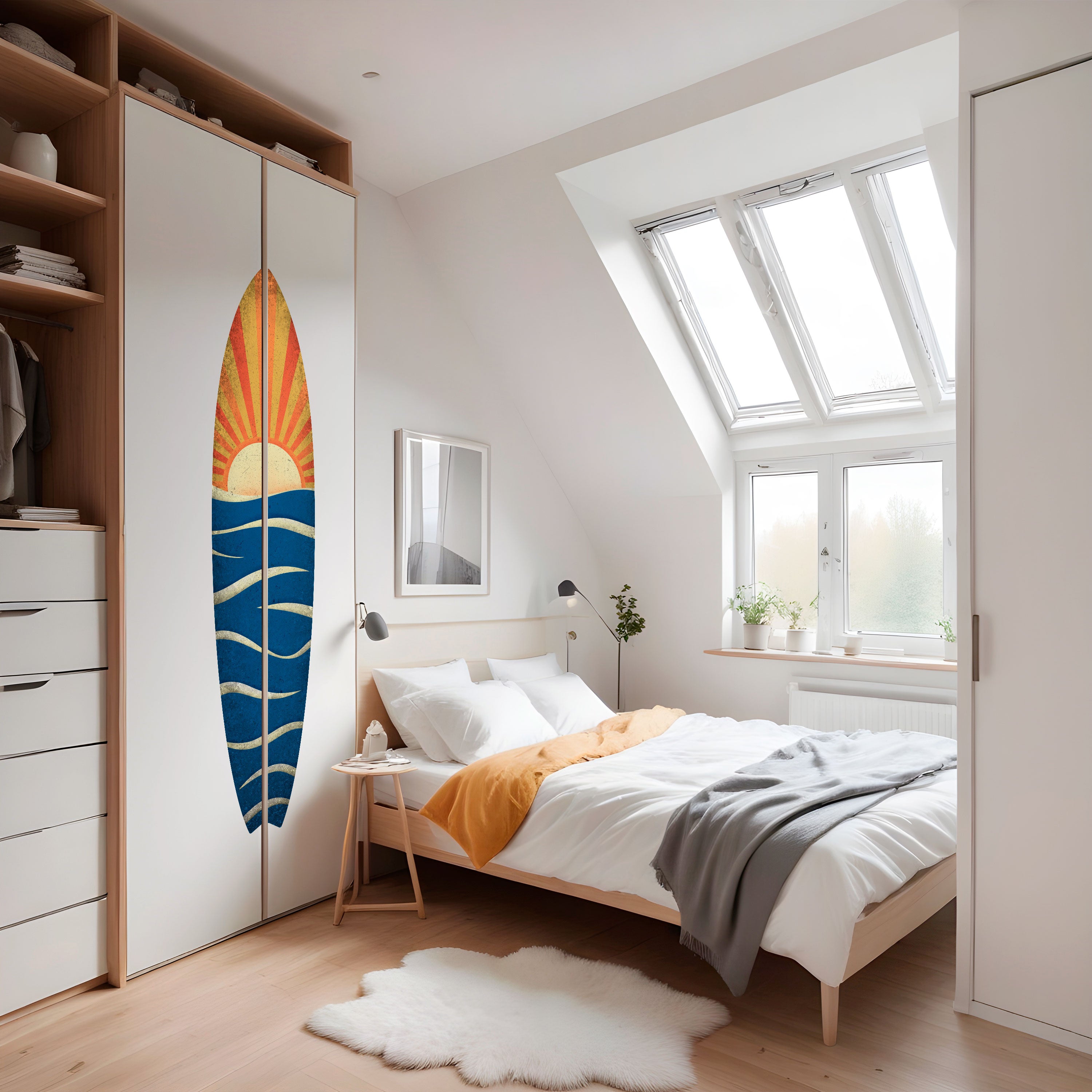 SUNNY SLIDE Naklejka - deska surfingowa