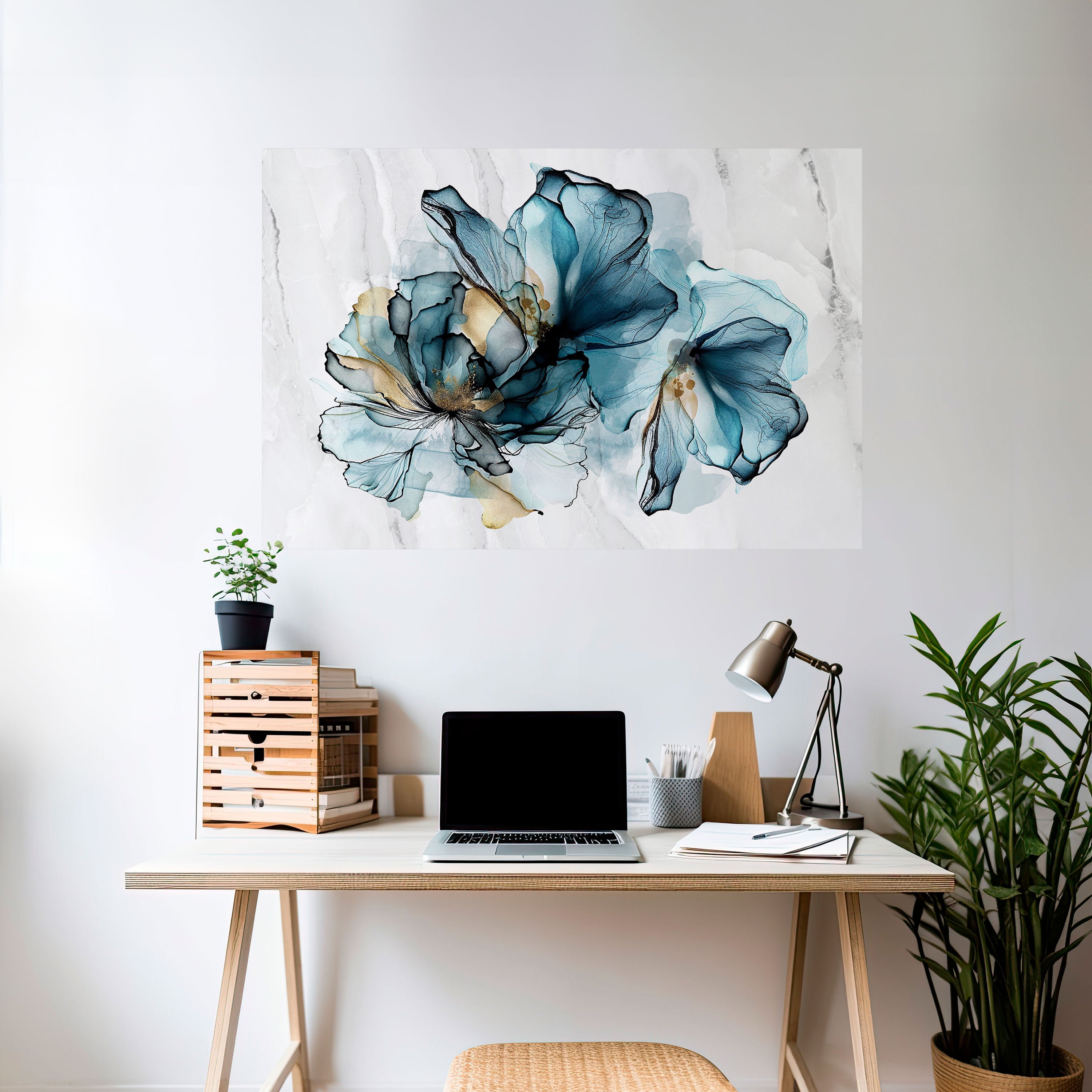 ELEGANT AQUARELLE Naklejka/Plakat poziomy