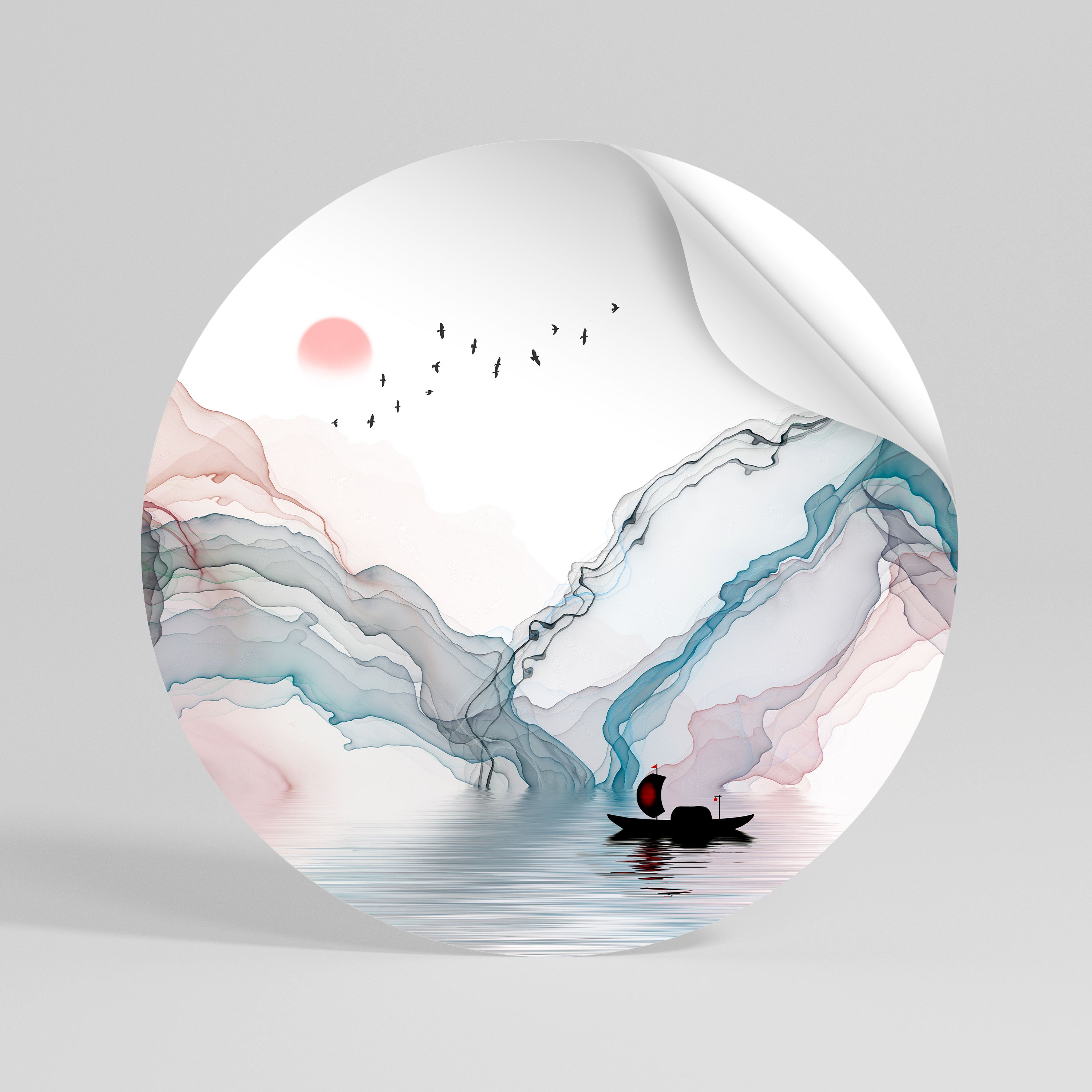 VELVET CROSSING Naklejka - okrągła