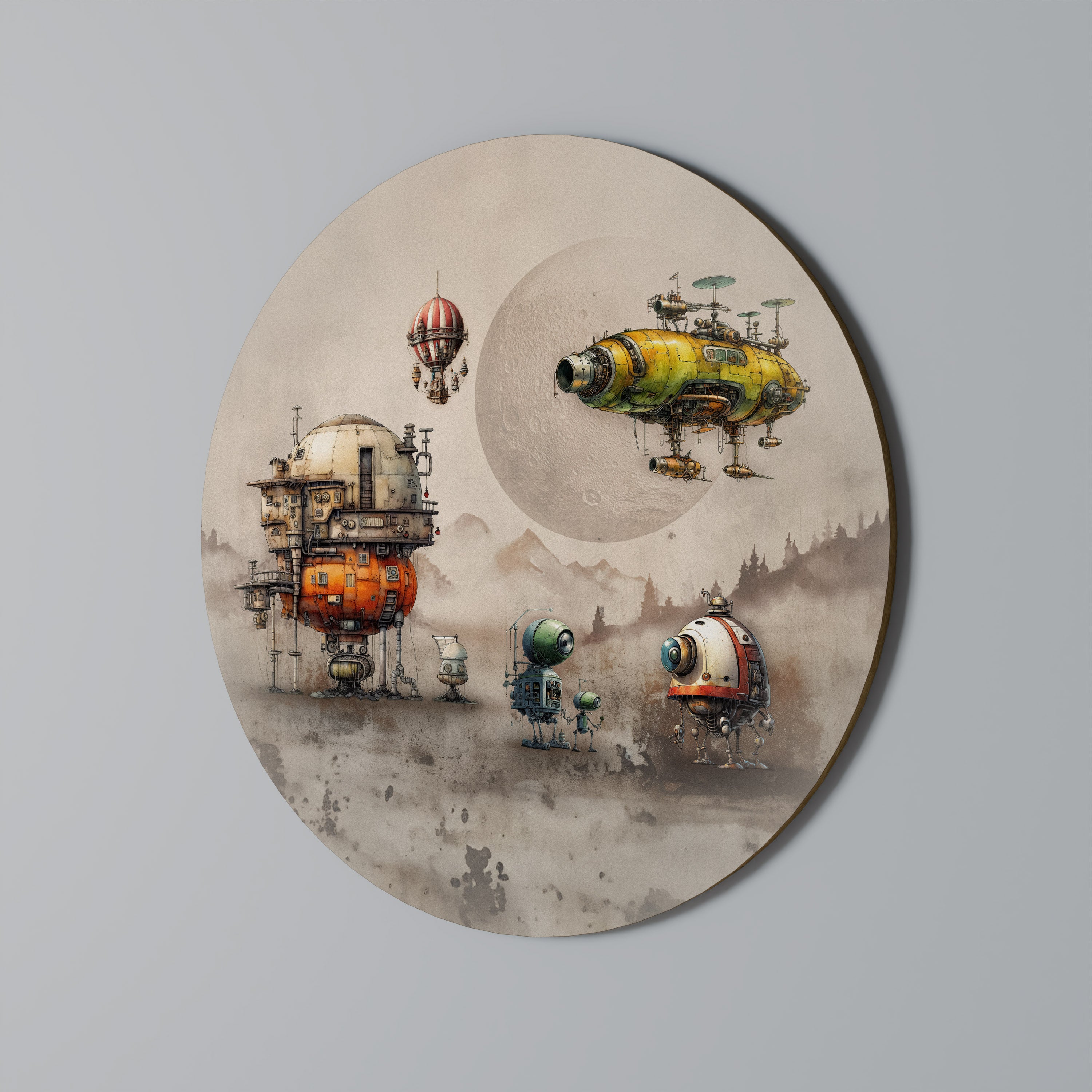 MACHINARIUM MACHINES Obraz okrągły