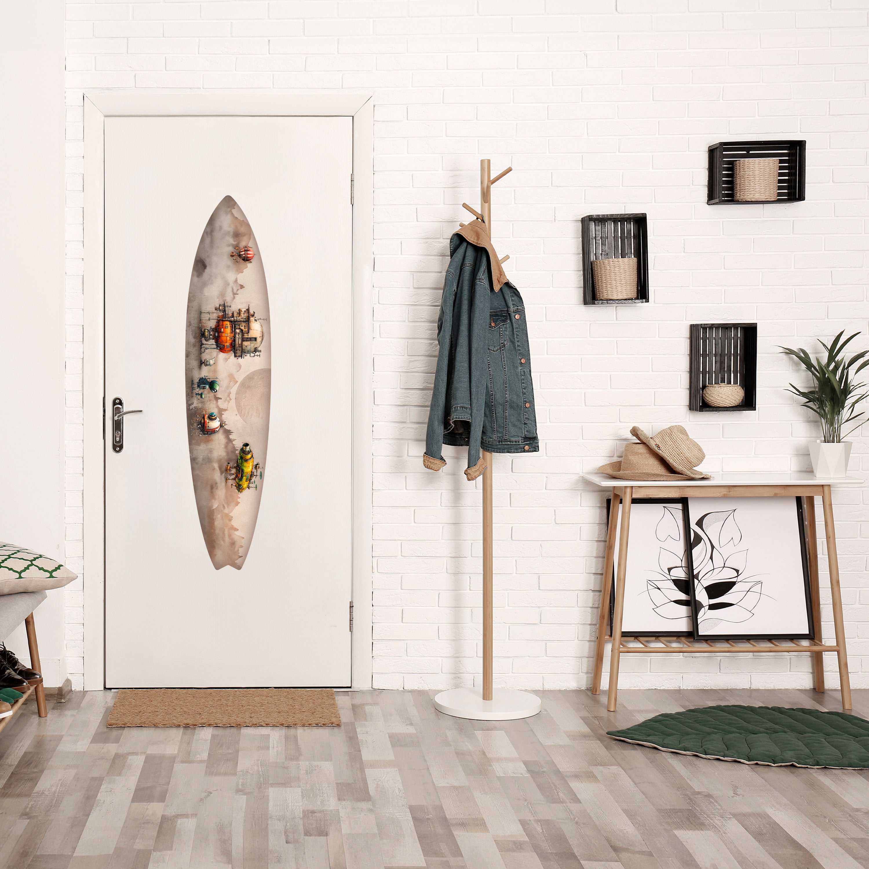 MACHINARIUM MACHINES Naklejka - deska surfingowa