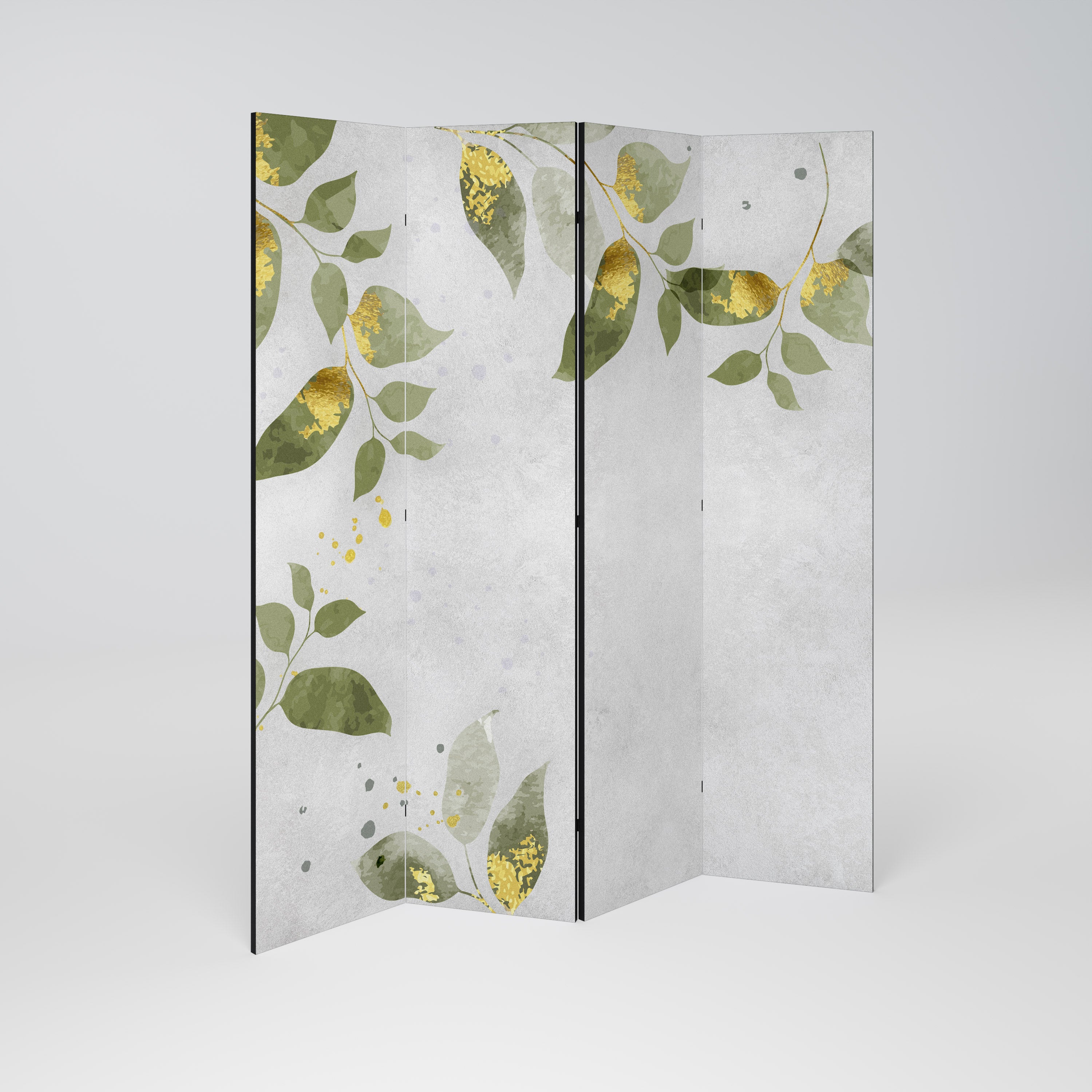 ELEGANT BOTANICS Dekoracyjny parawan 4-skrzydłowy