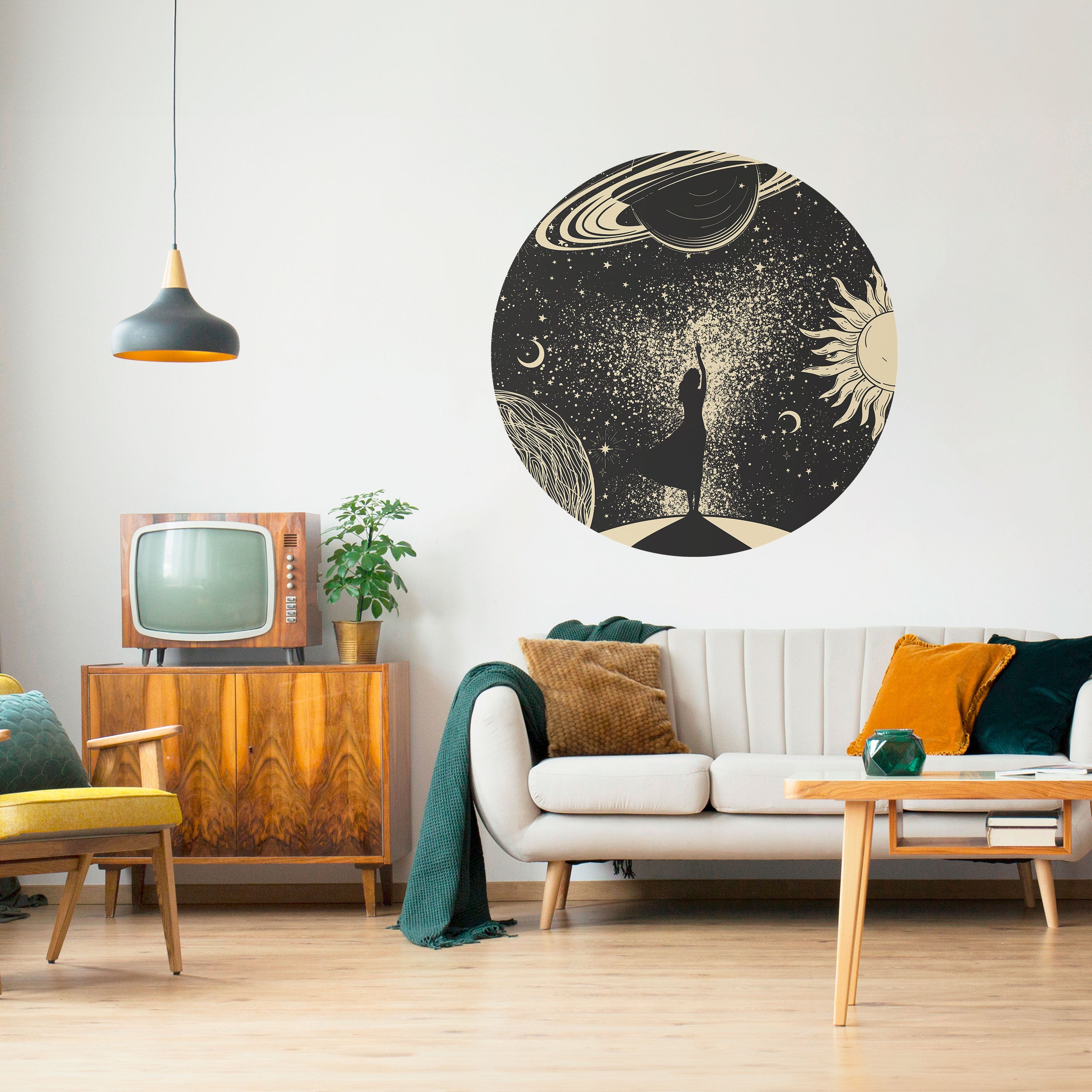 MYSTIC UNIVERSE Naklejka okrągła