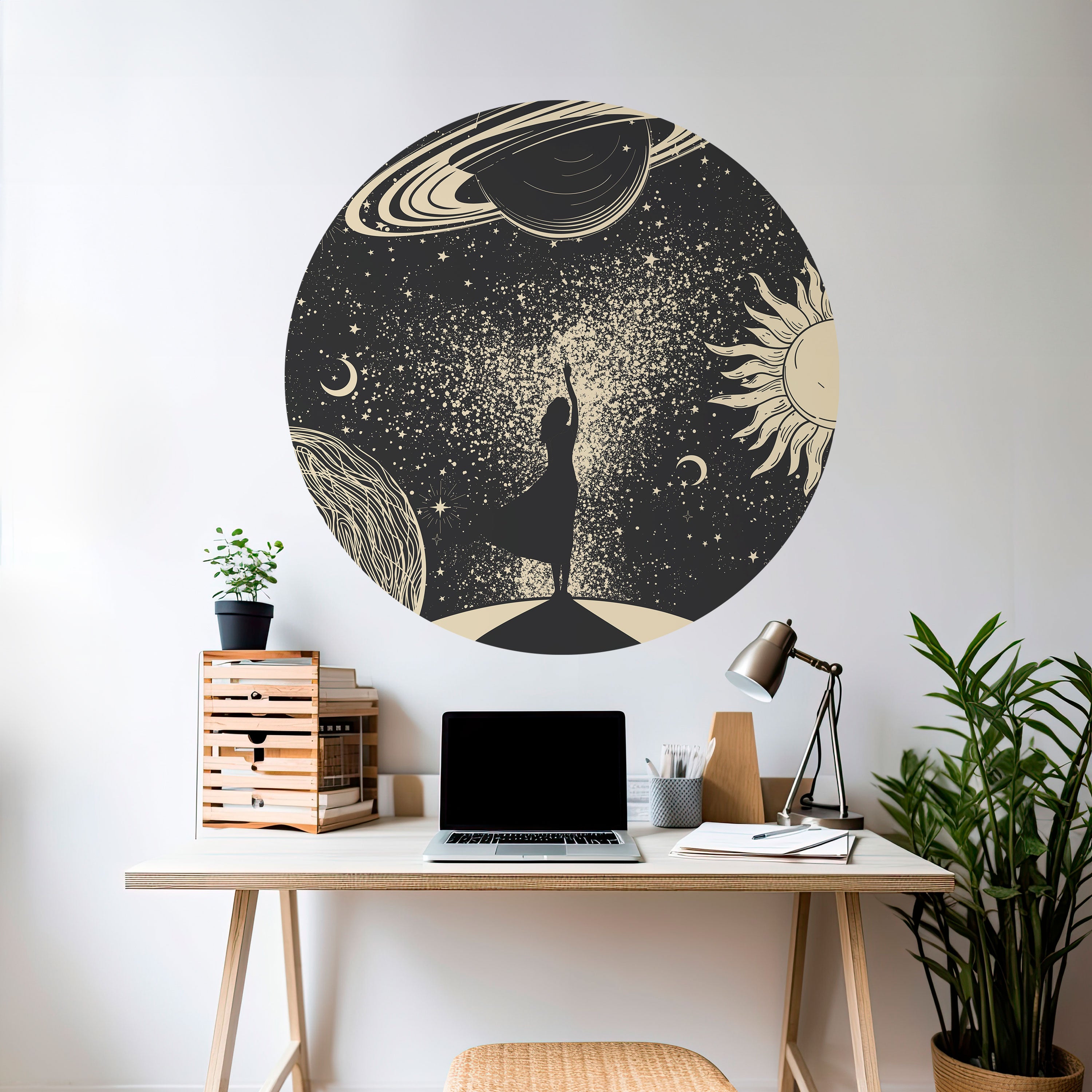 MYSTIC UNIVERSE Naklejka okrągła