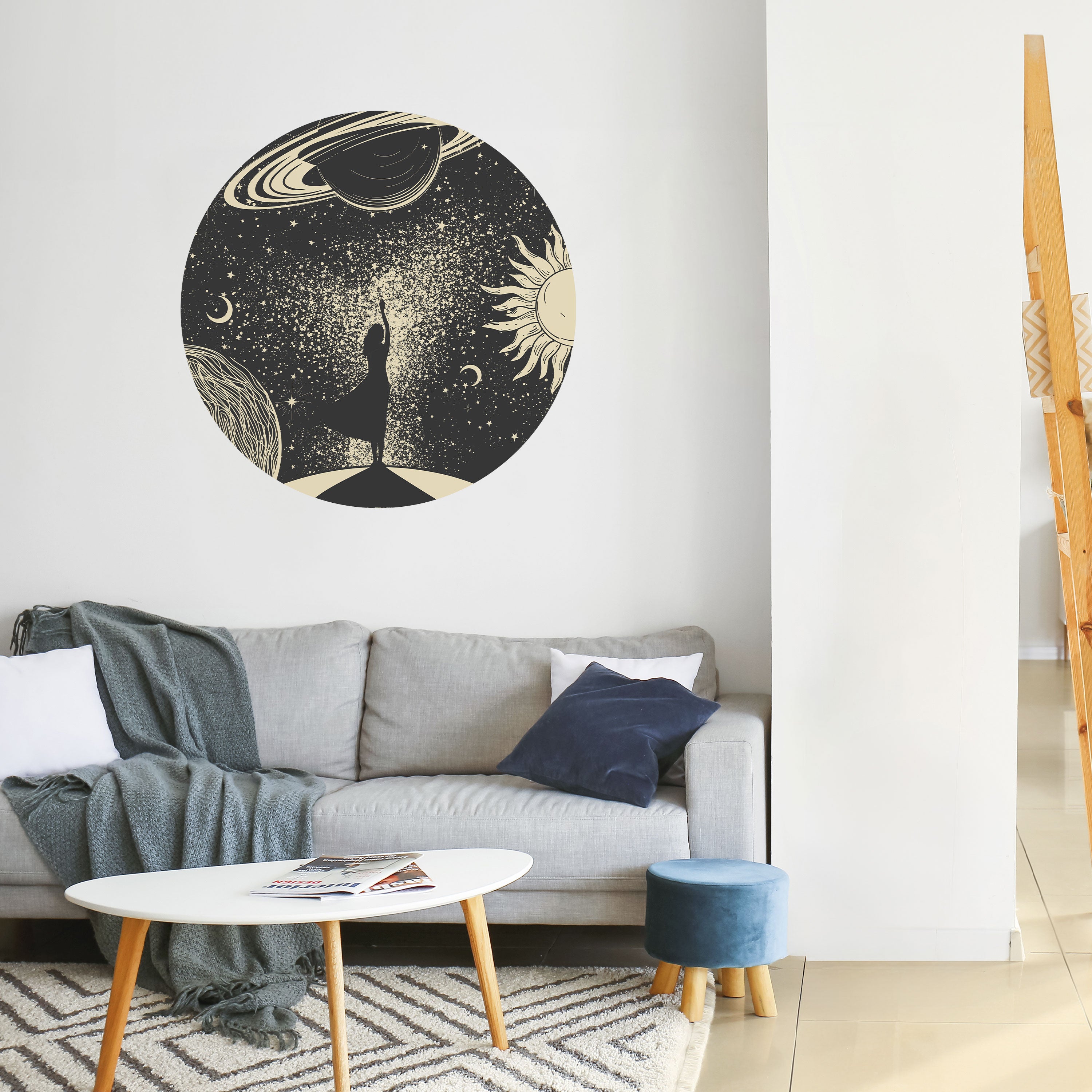 MYSTIC UNIVERSE Naklejka okrągła