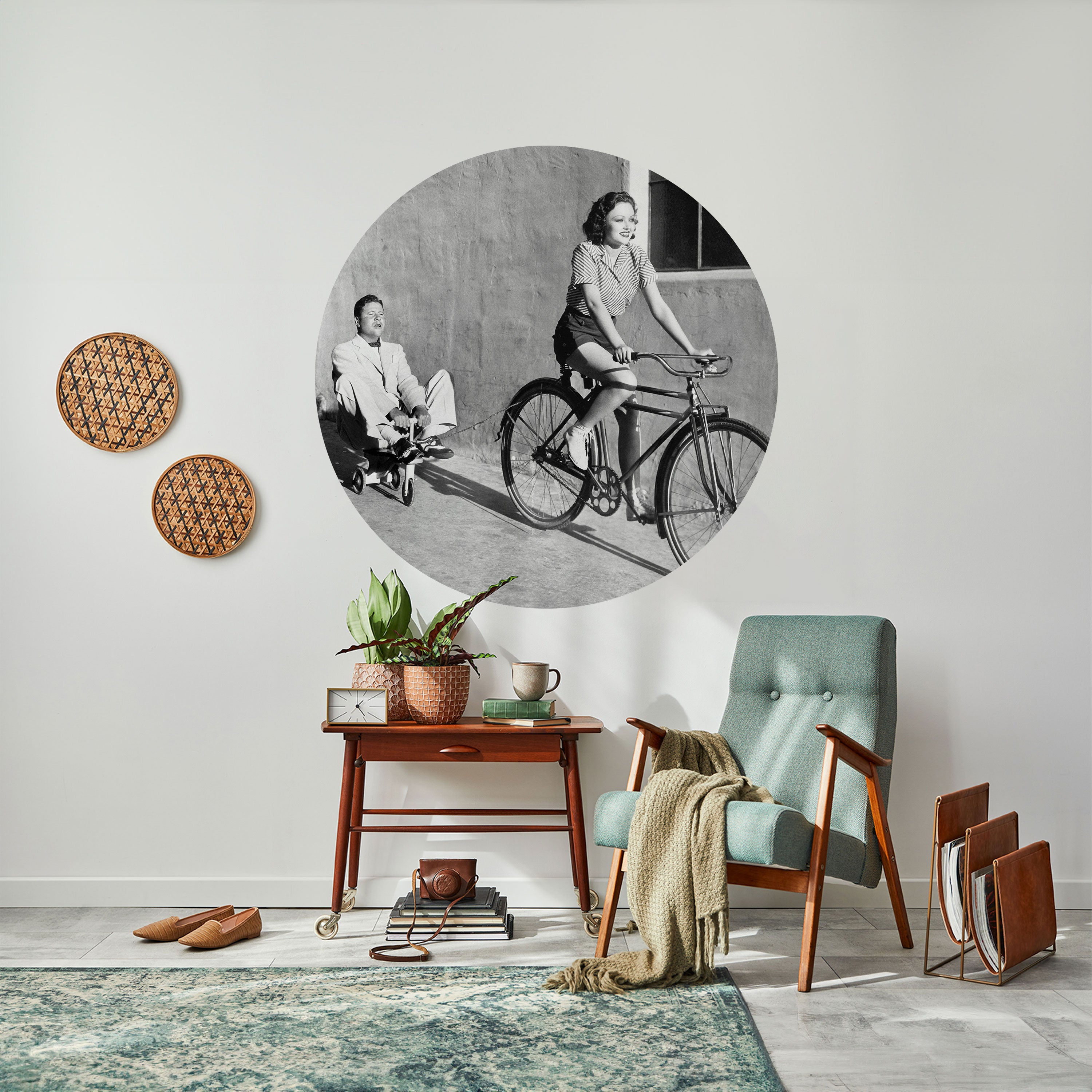 HAPPY JOURNEY Naklejka okrągła