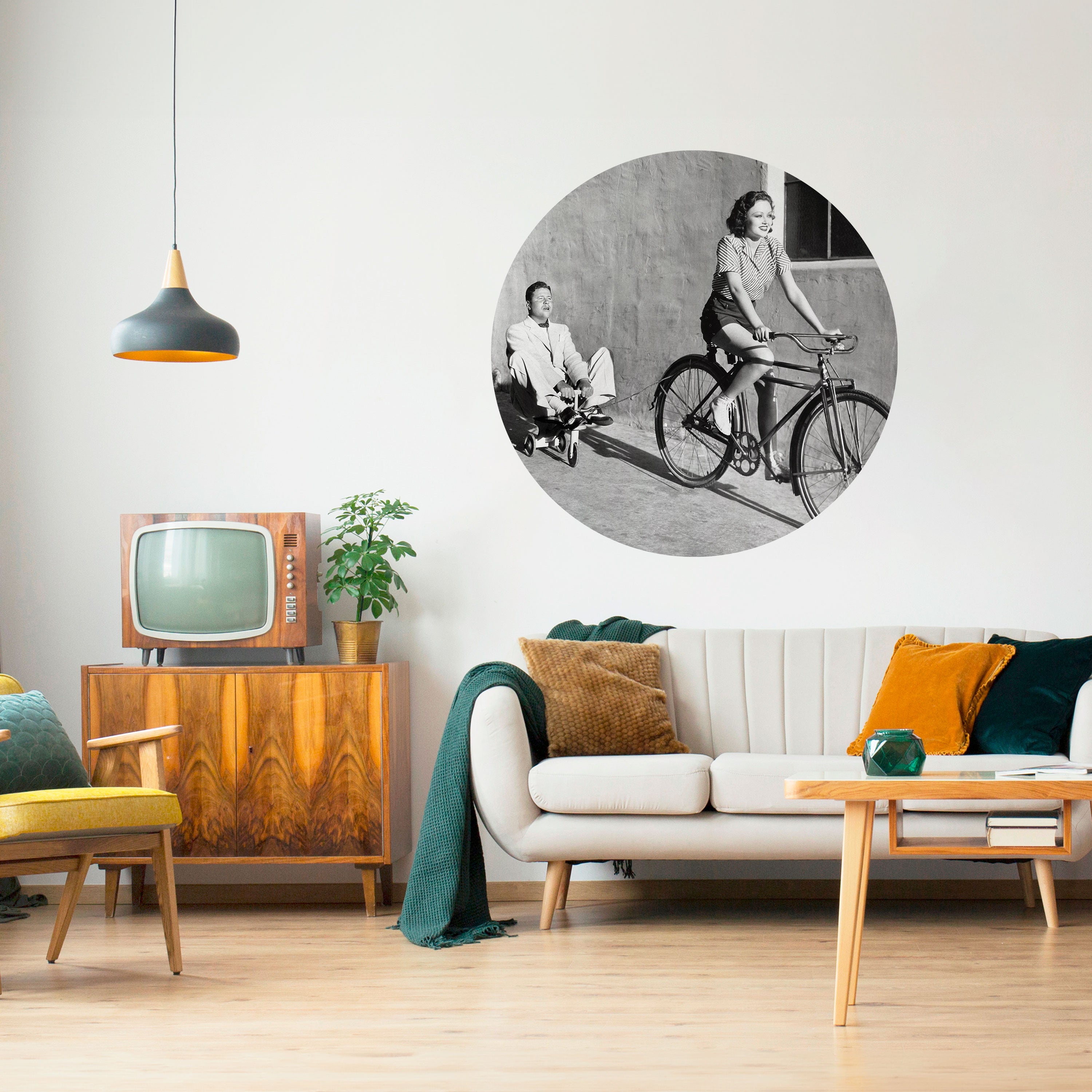 HAPPY JOURNEY Naklejka okrągła