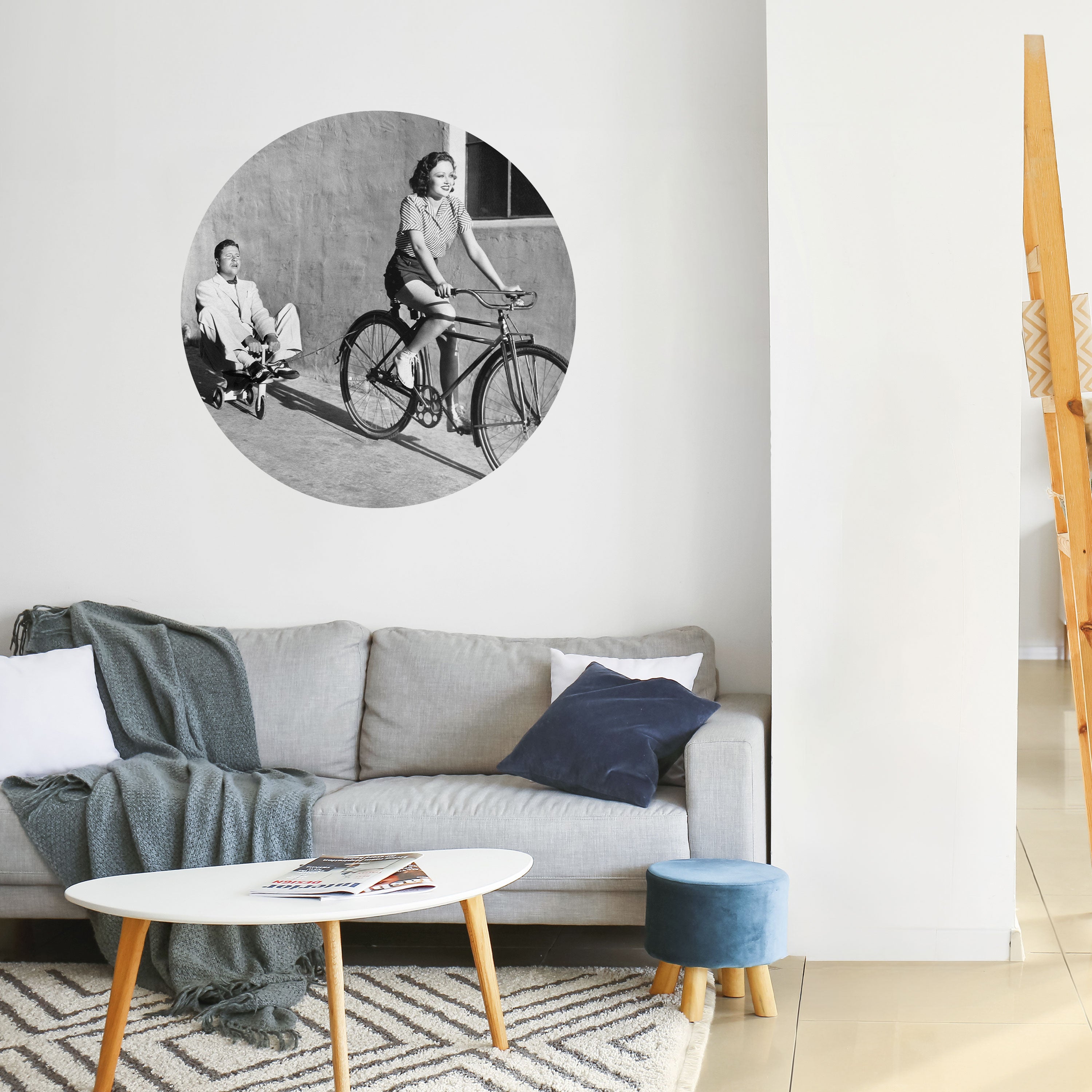 HAPPY JOURNEY Naklejka okrągła