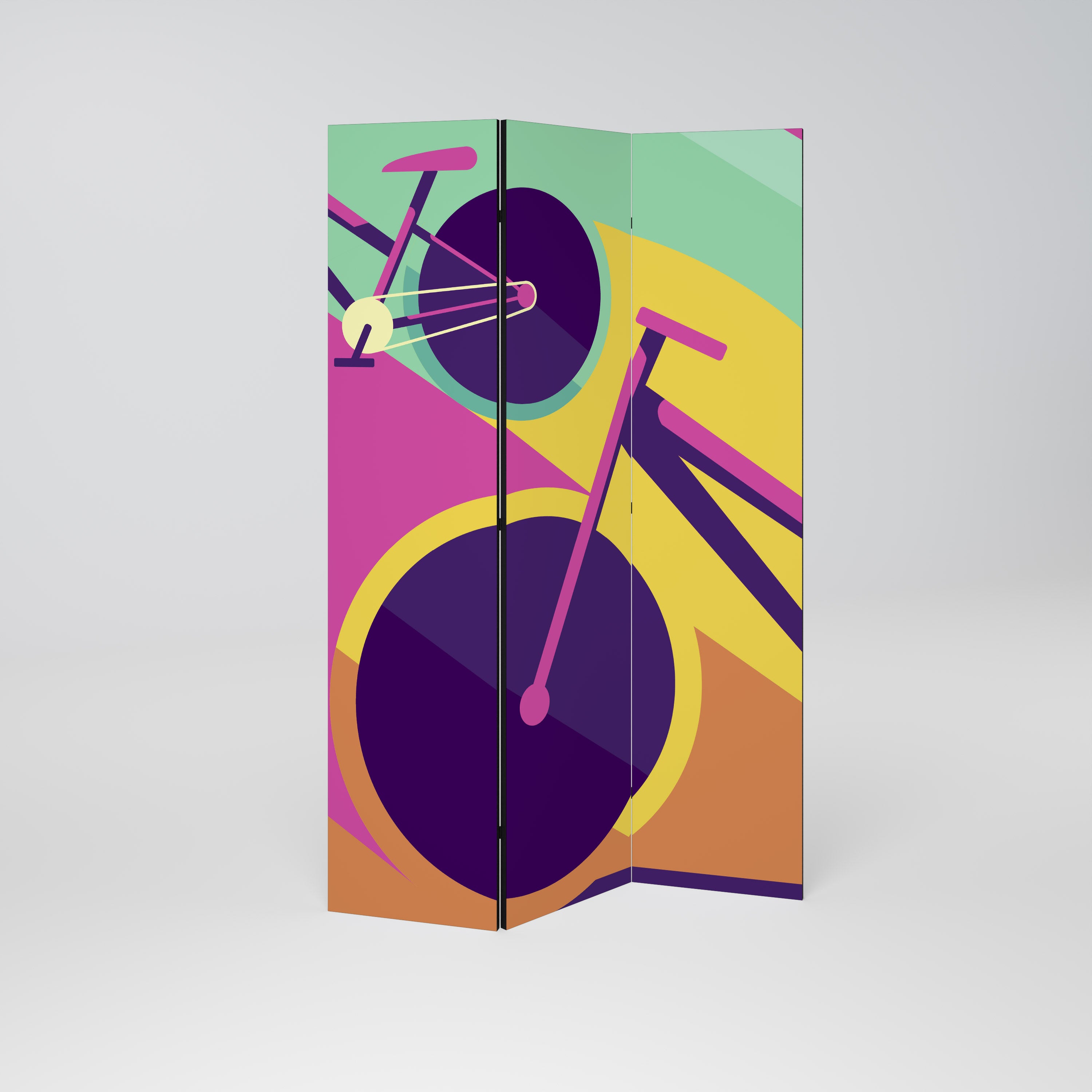 BIKE DREAMS Dekoracyjny parawan 3-skrzydłowy