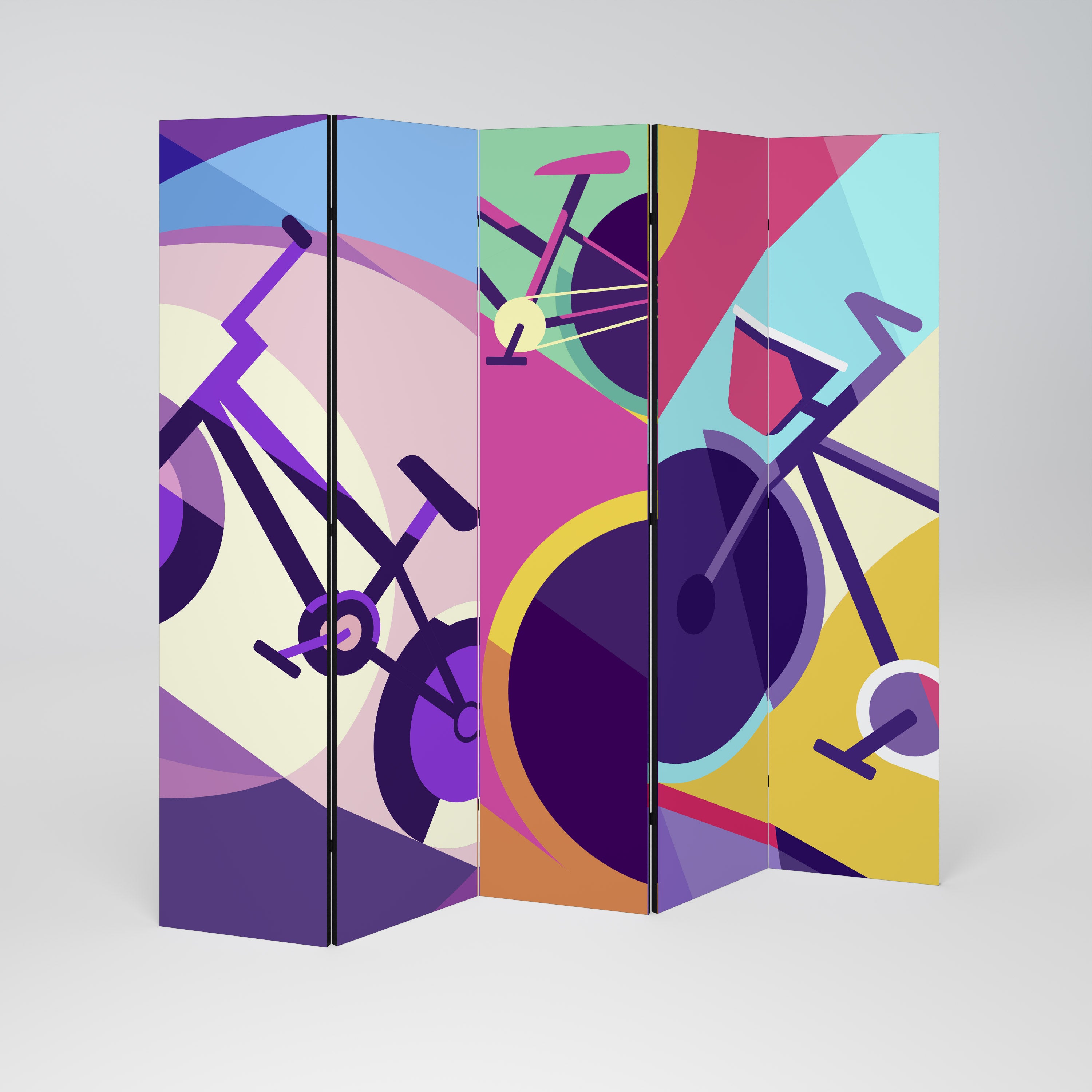 BIKE DREAMS Dekoracyjny parawan 5-skrzydłowy