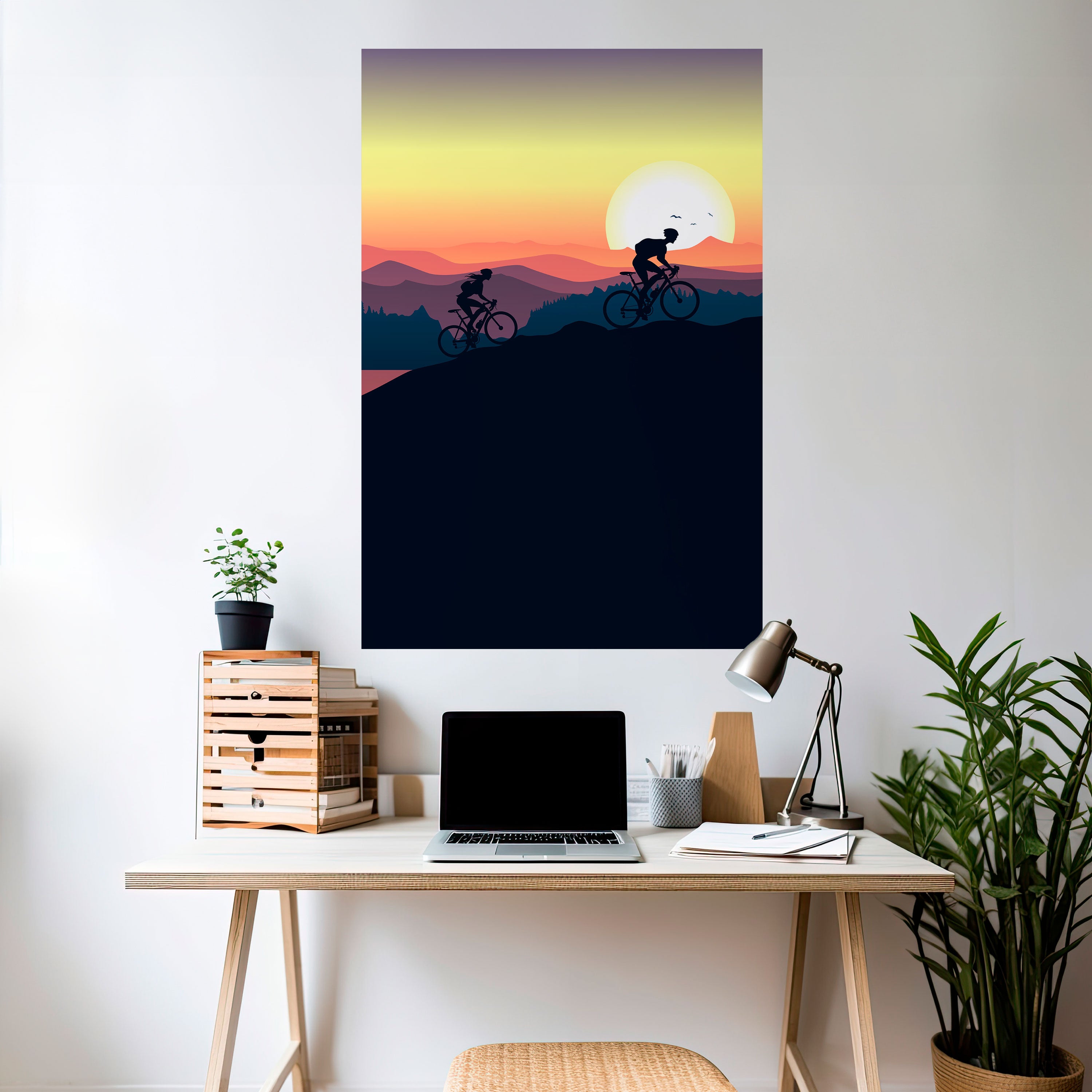 CYCLING HORIZON Naklejka/Plakat pionowy