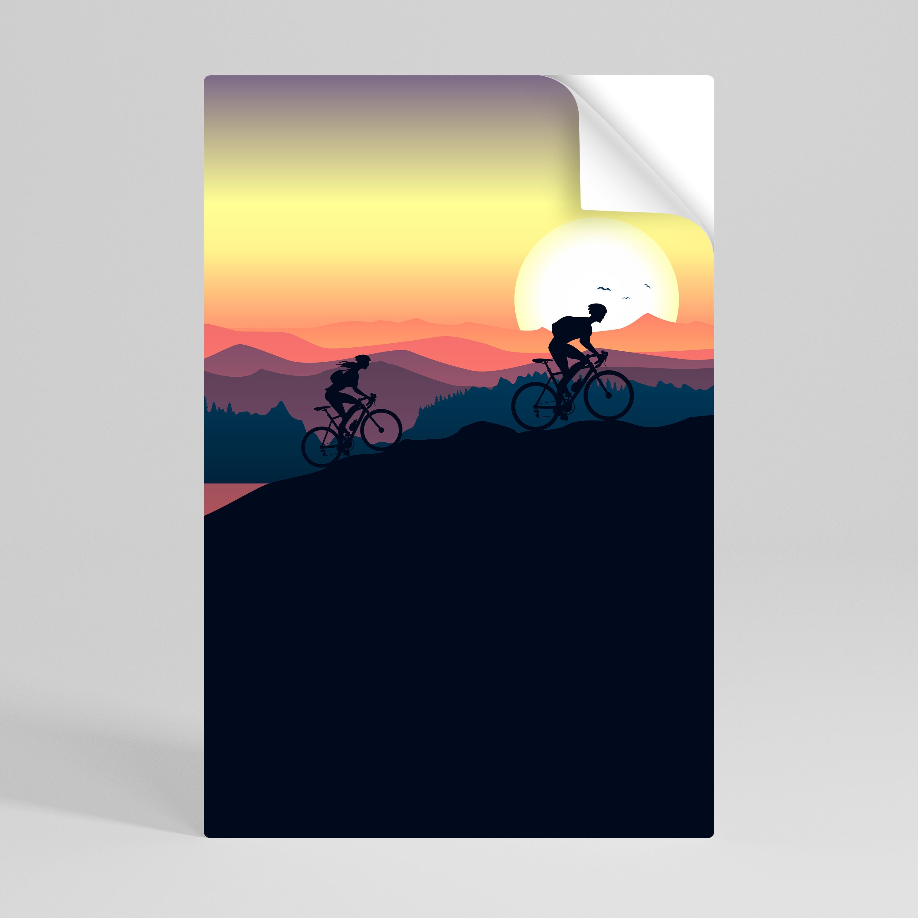 CYCLING HORIZON Naklejka/Plakat pionowy