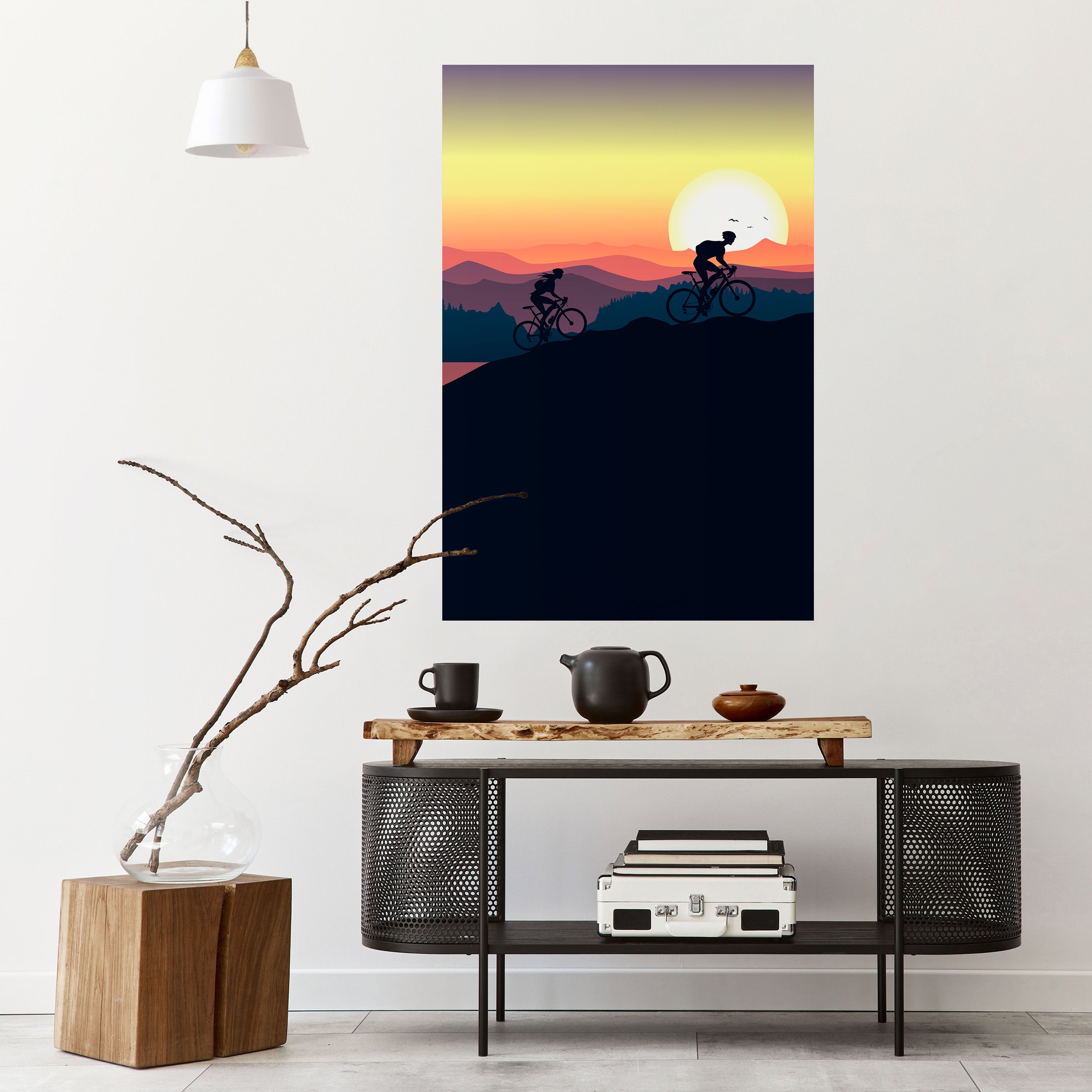 CYCLING HORIZON Naklejka/Plakat pionowy