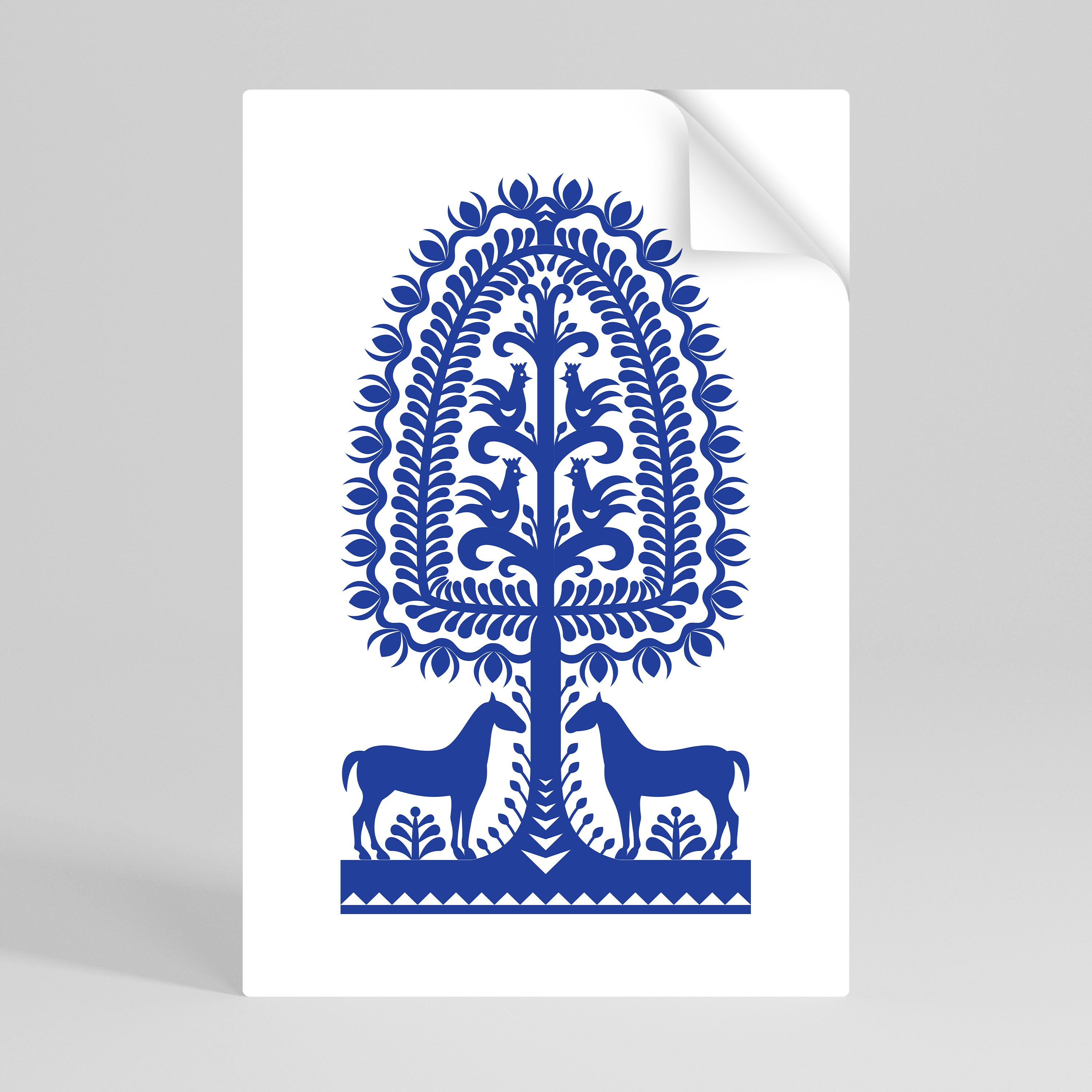 POLISH FOLK ART Naklejka/Plakat pionowy