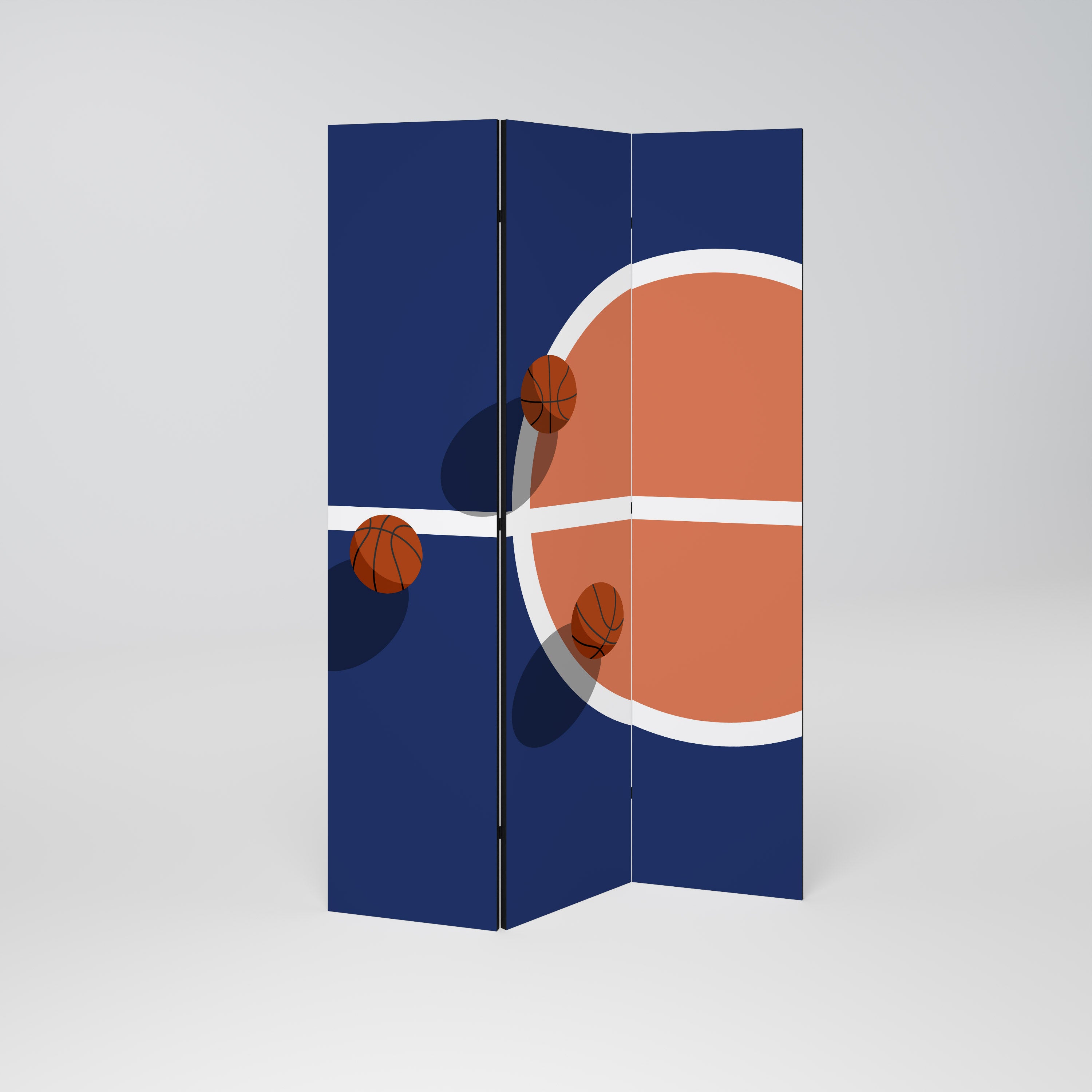 BASKETBALL CHALLENGE Dekoracyjny parawan 3-skrzydłowy