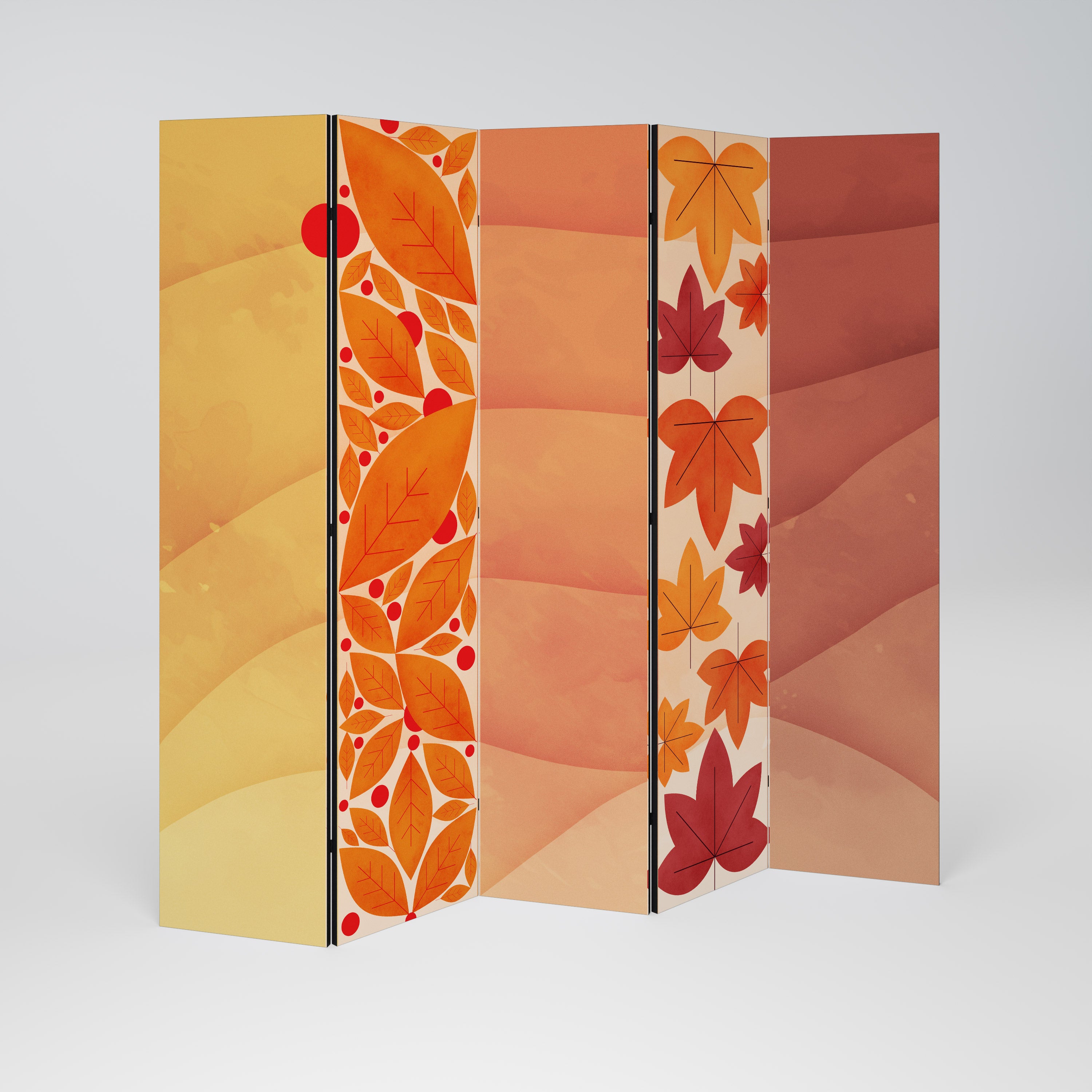 VIBRANT FALL FOLIAGE Dekoracyjny parawan 5-skrzydłowy
