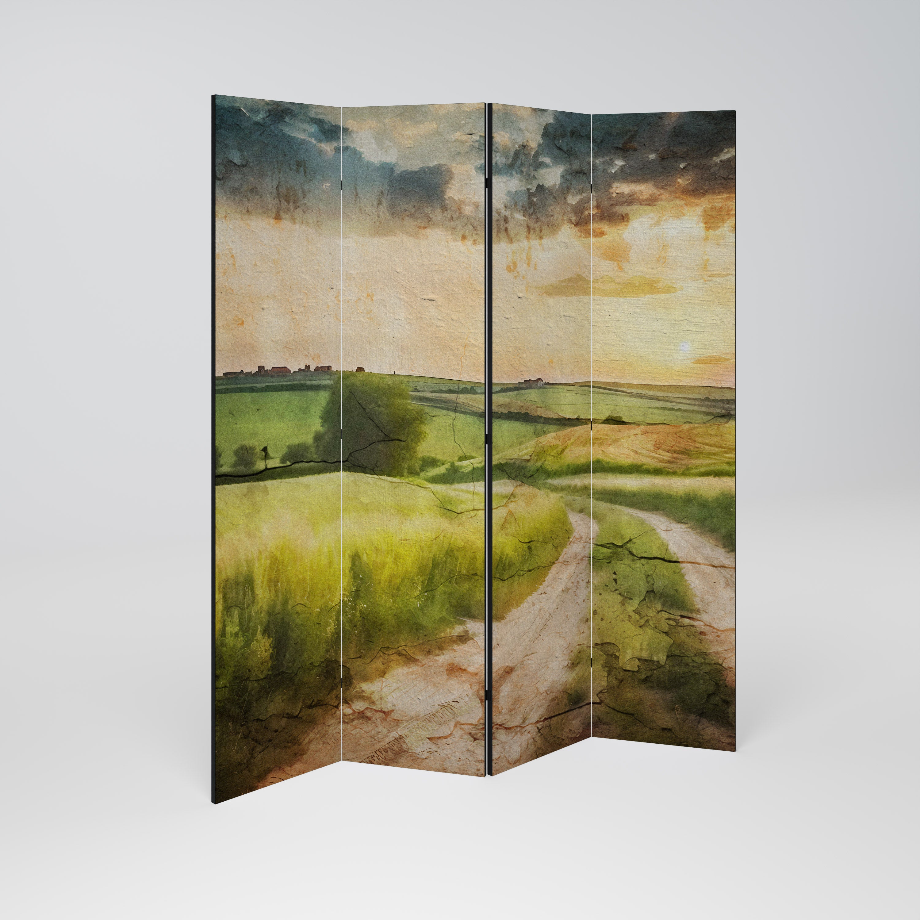 SUNSET PATH Dekoracyjny parawan 4-skrzydłowy