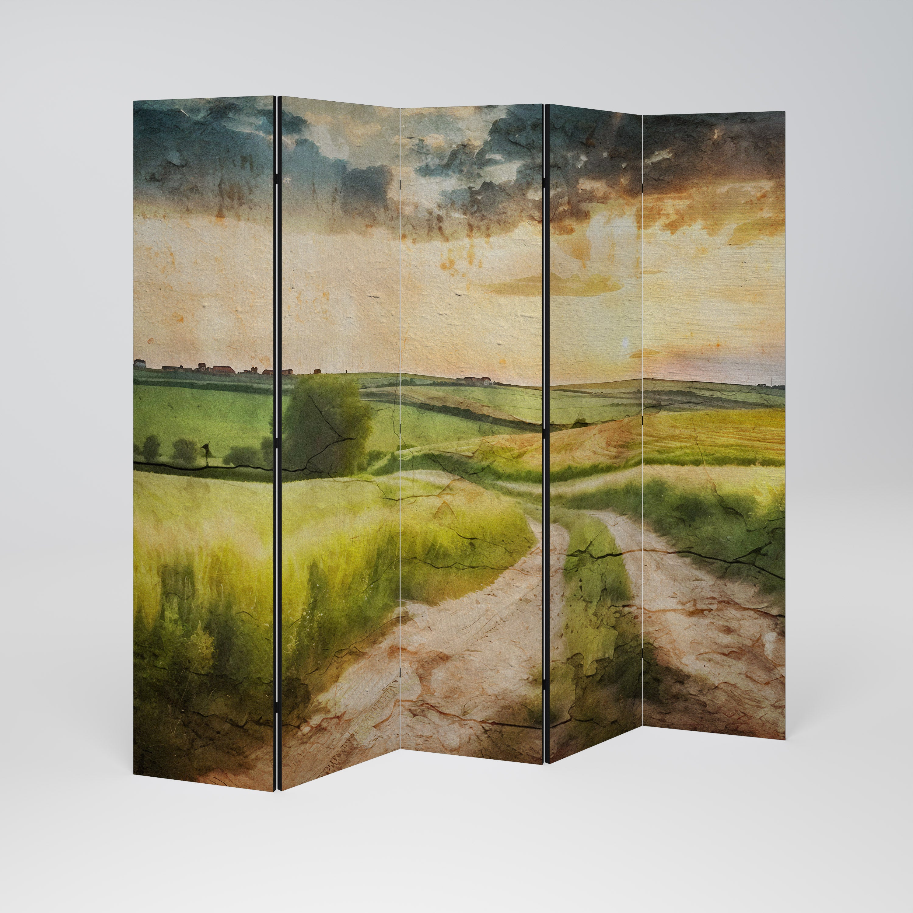 SUNSET PATH Dekoracyjny parawan 5-skrzydłowy