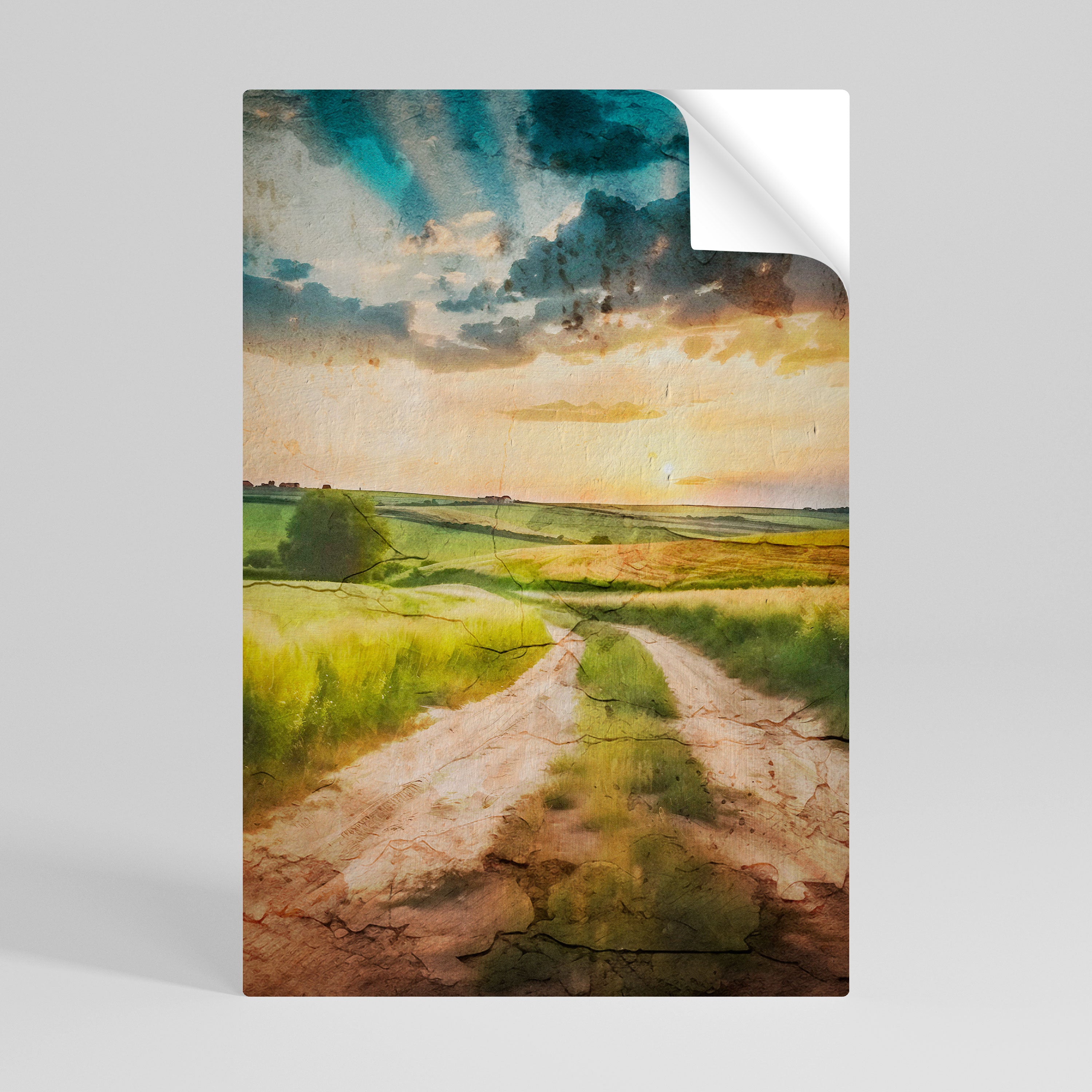 SUNSET PATH Naklejka/Plakat pionowy