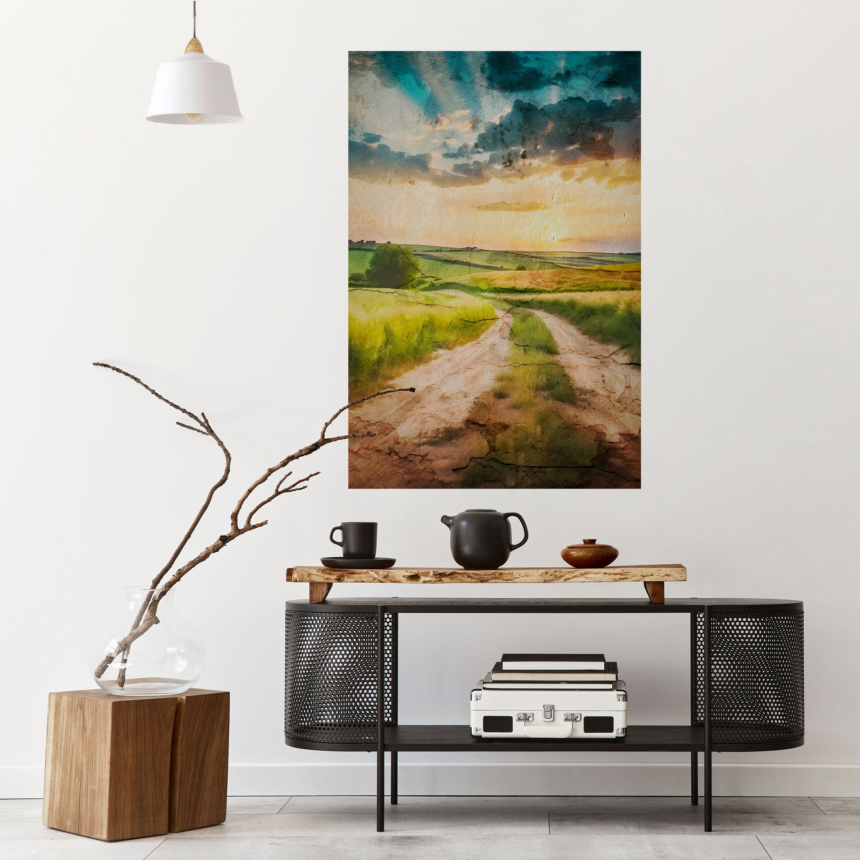 SUNSET PATH Naklejka/Plakat pionowy