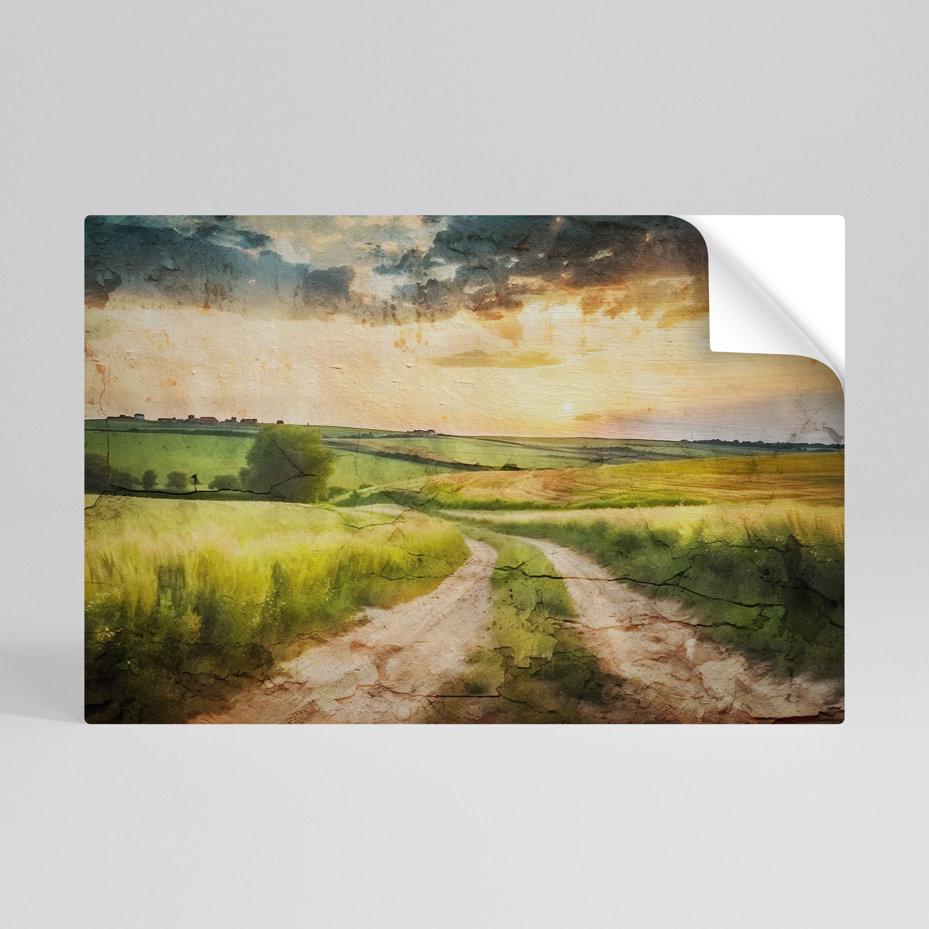 SUNSET PATH Naklejka/Plakat poziomy