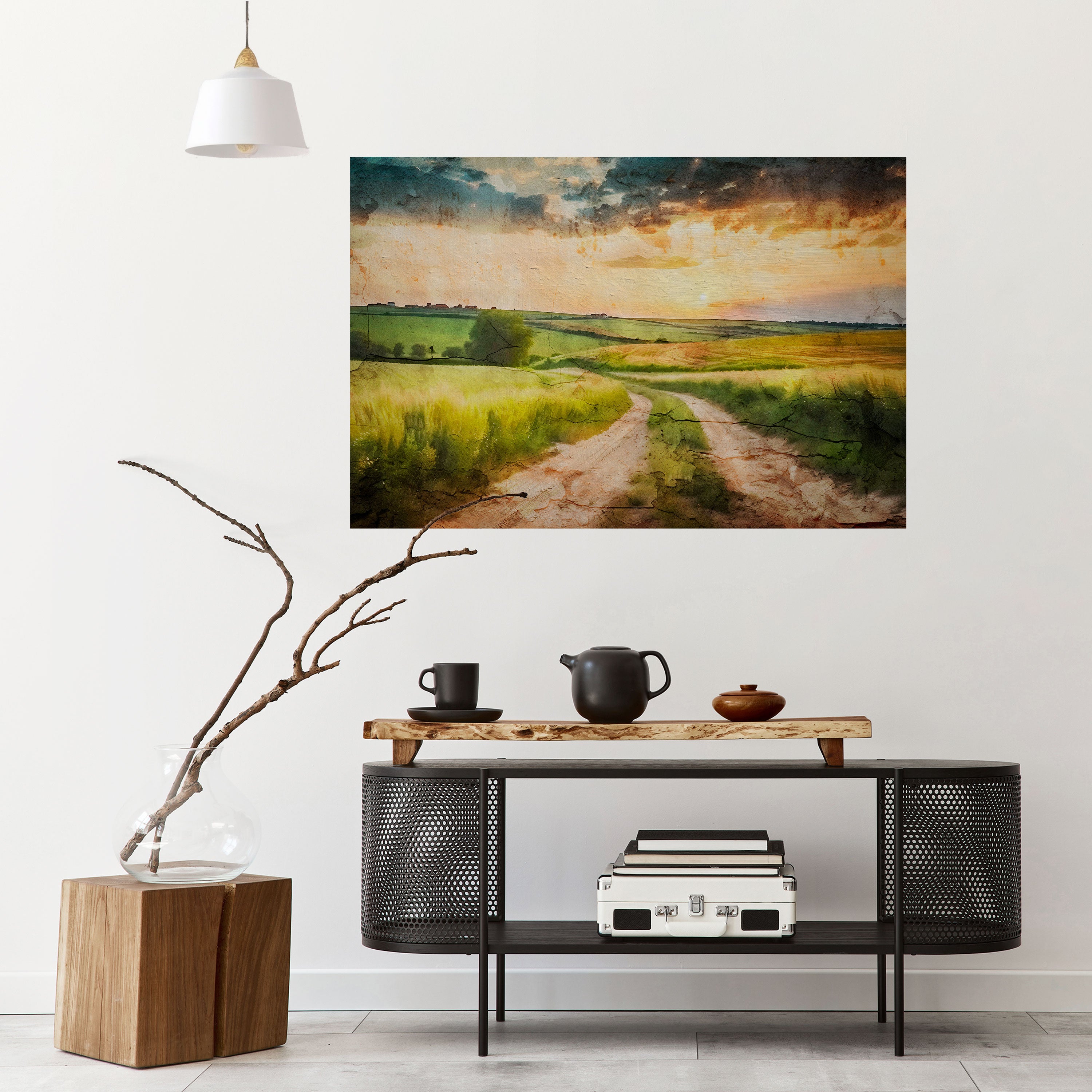 SUNSET PATH Naklejka/Plakat poziomy