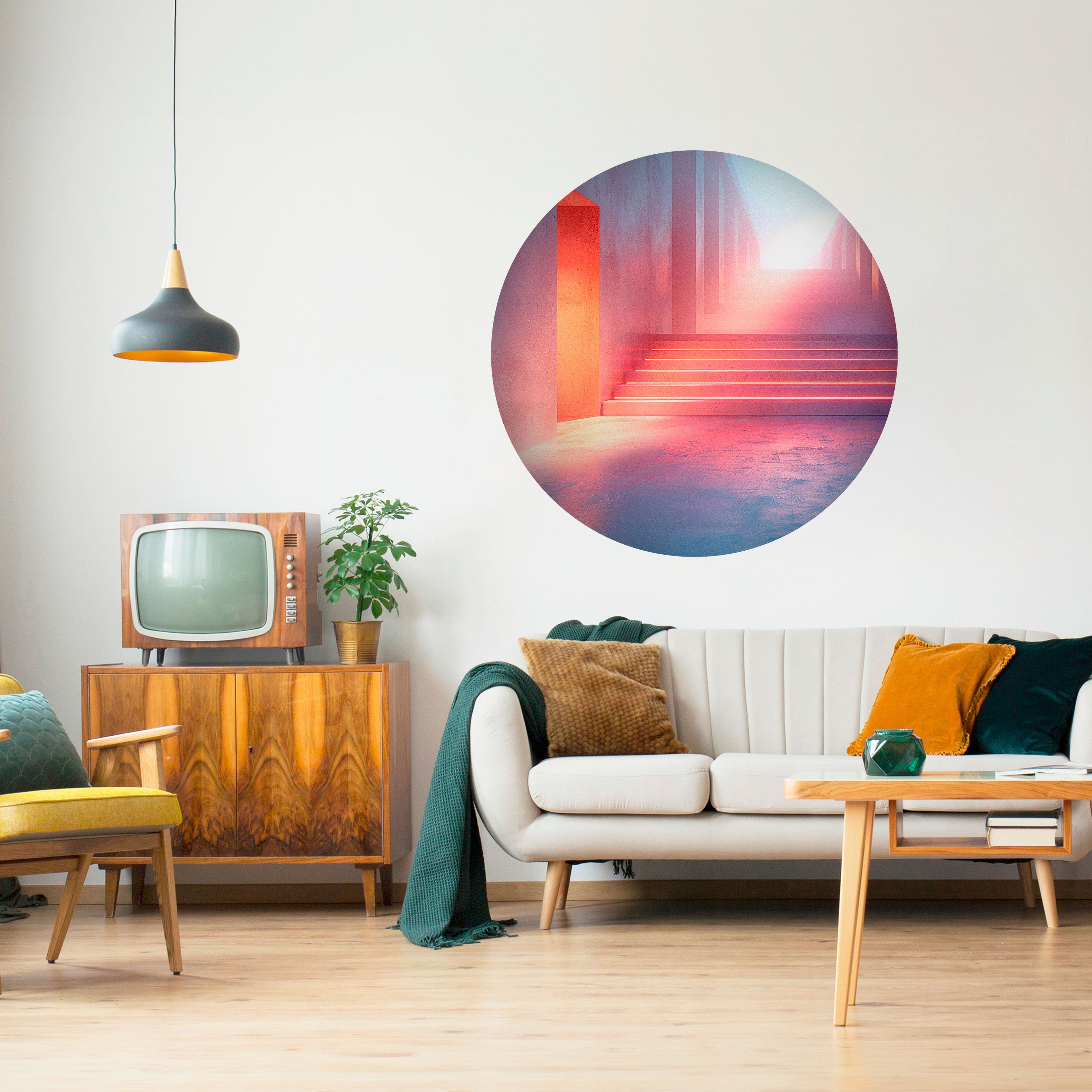 BRIGHT DIRECTION Naklejka okrągła