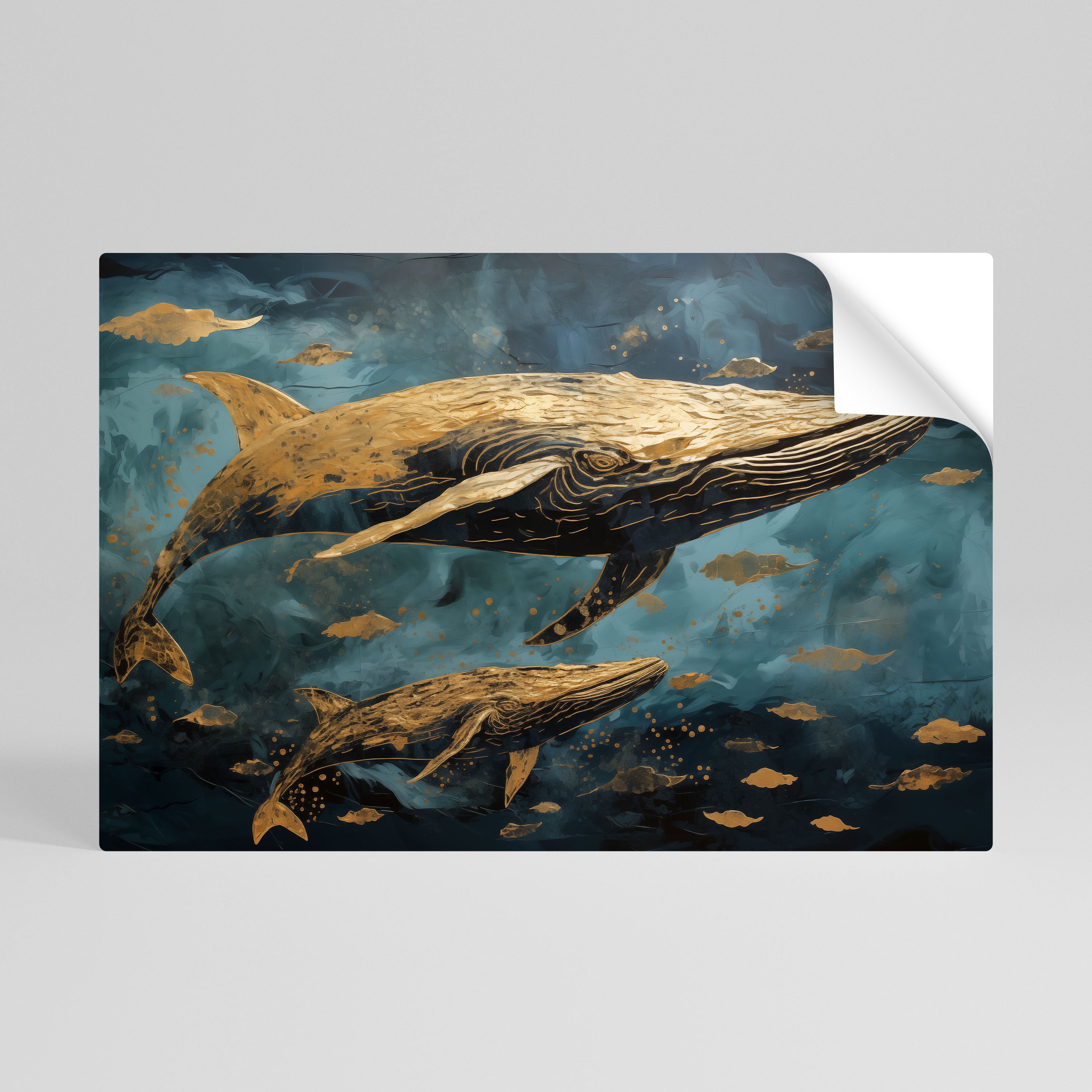 WHALE SONG SYMPHONY Naklejka/Plakat poziomy