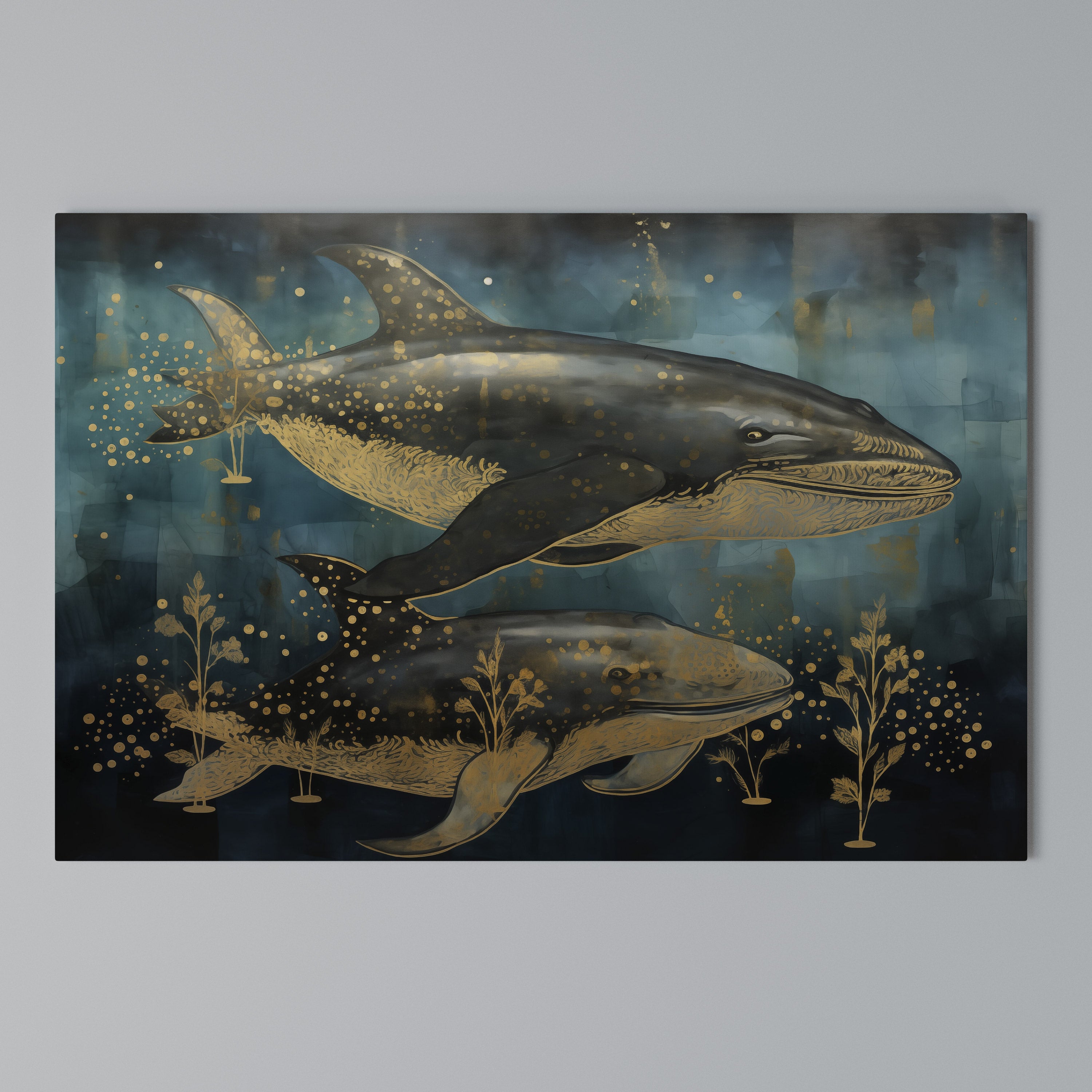 AQUATIC ELEGANCE Poziomy obraz na płótnie