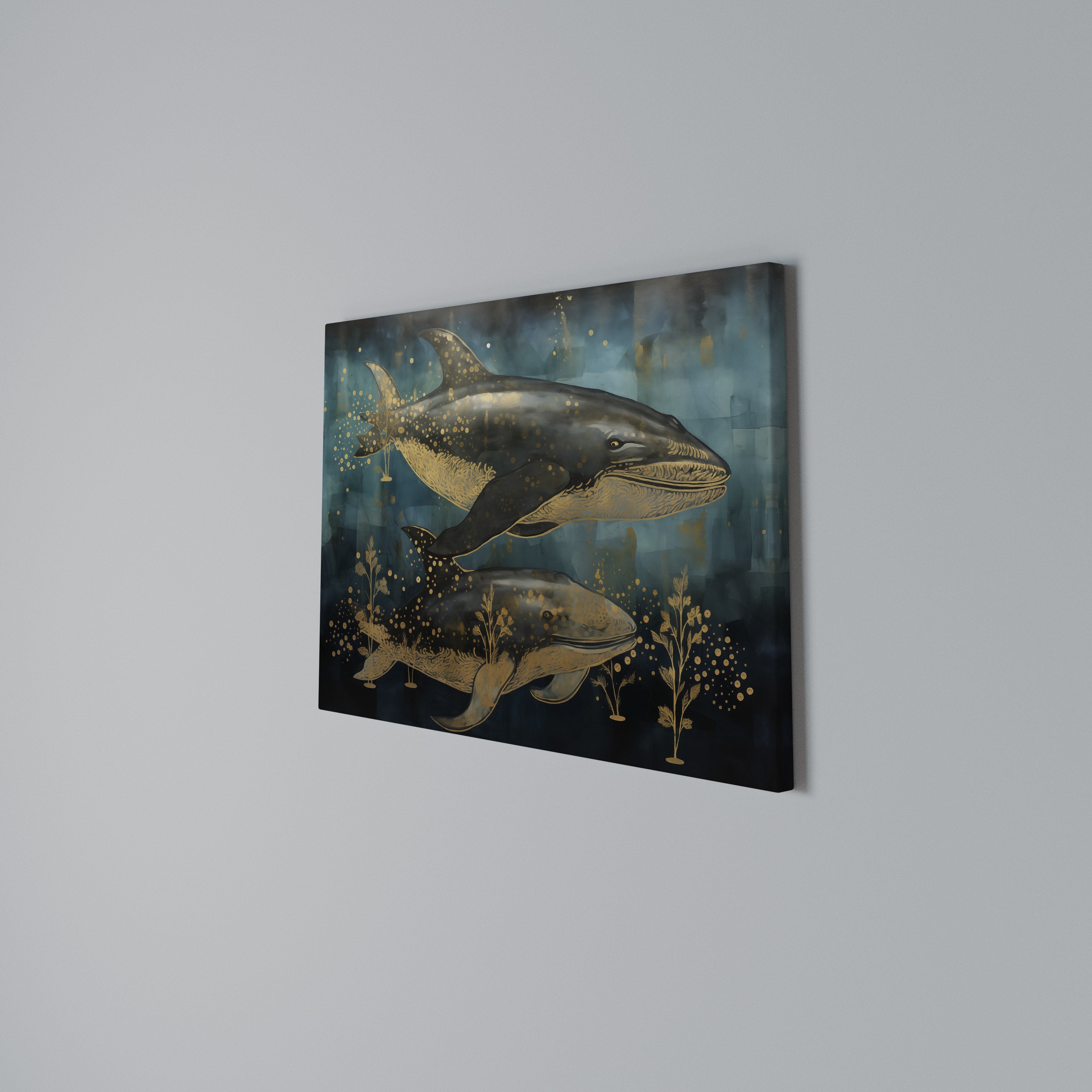 AQUATIC ELEGANCE Poziomy obraz na płótnie