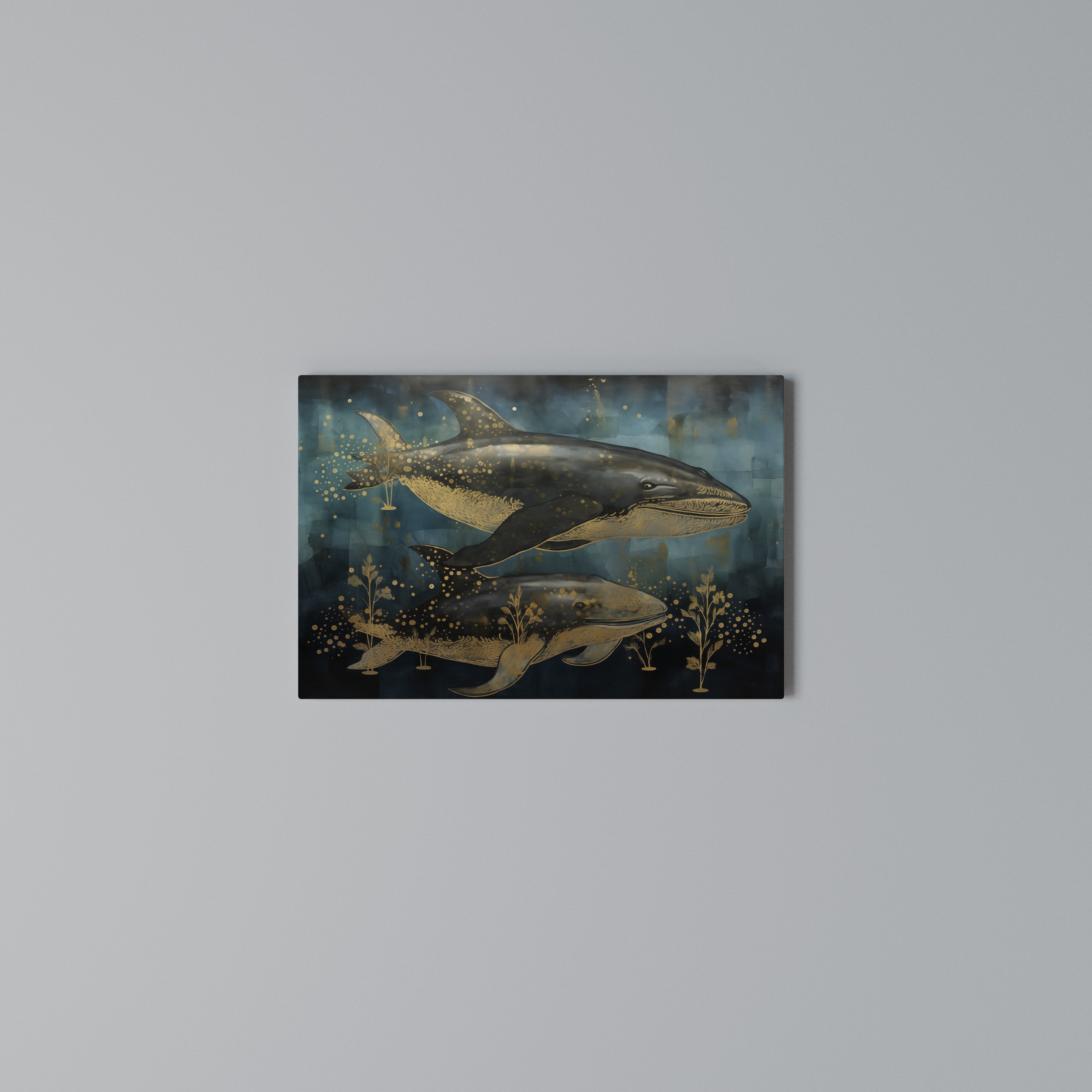 AQUATIC ELEGANCE Poziomy obraz na płótnie