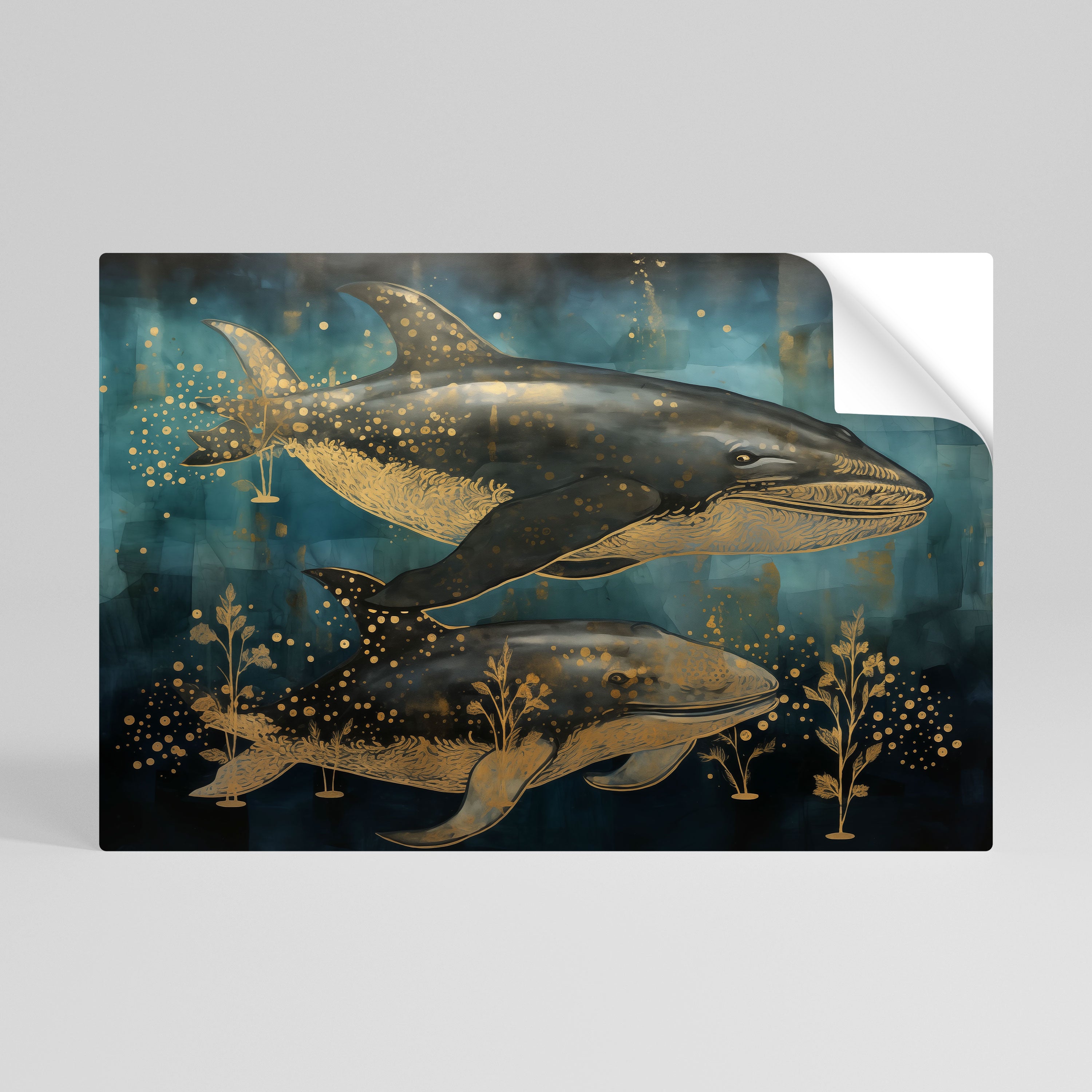 AQUATIC ELEGANCE Naklejka/Plakat poziomy