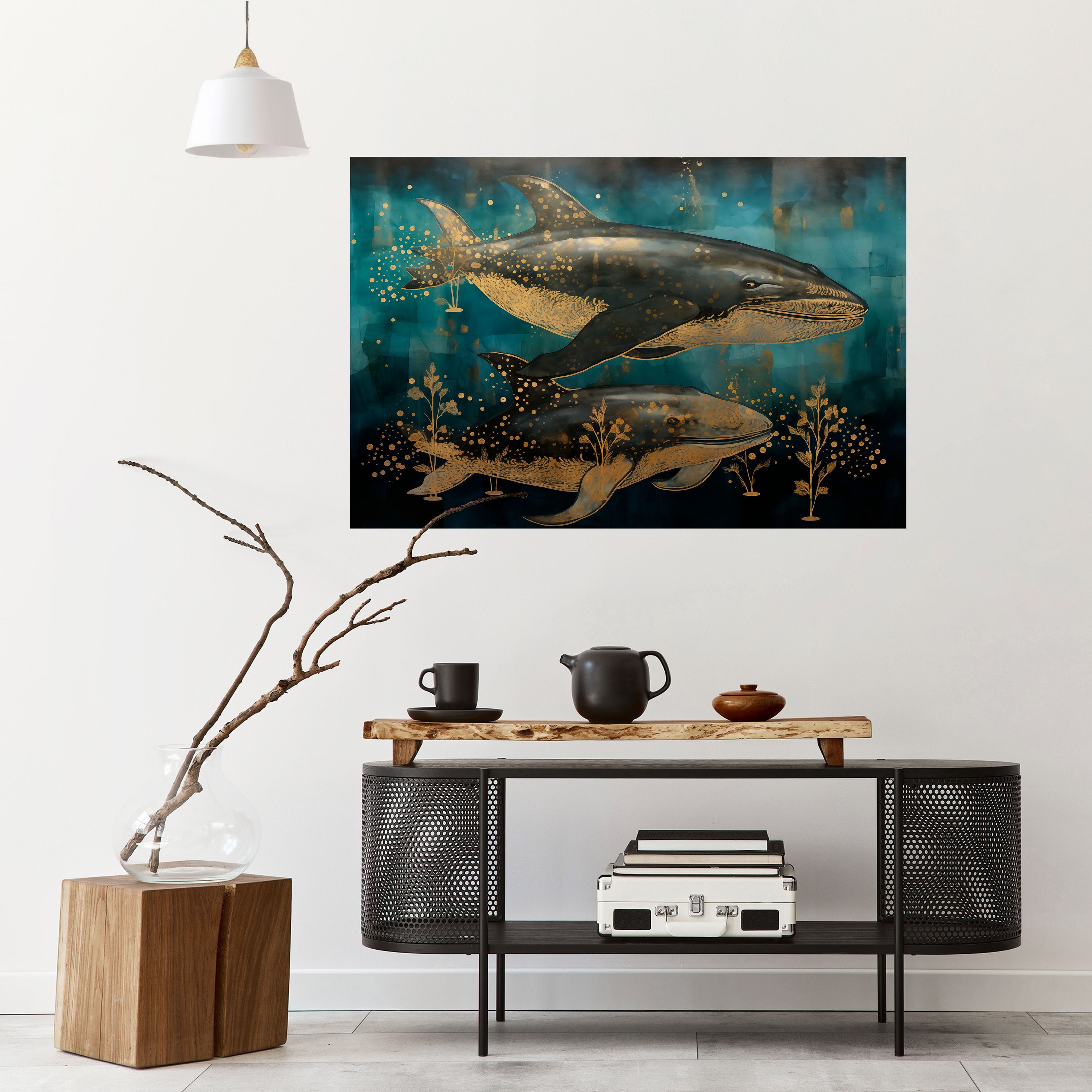 AQUATIC ELEGANCE Naklejka/Plakat poziomy