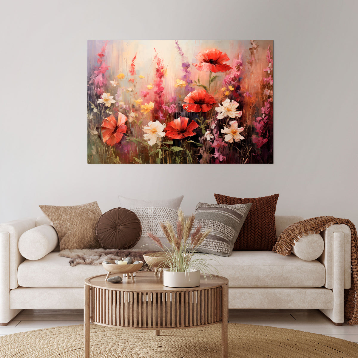 VIBRANT BLOOM SYMPHONY Poziomy obraz na płótnie